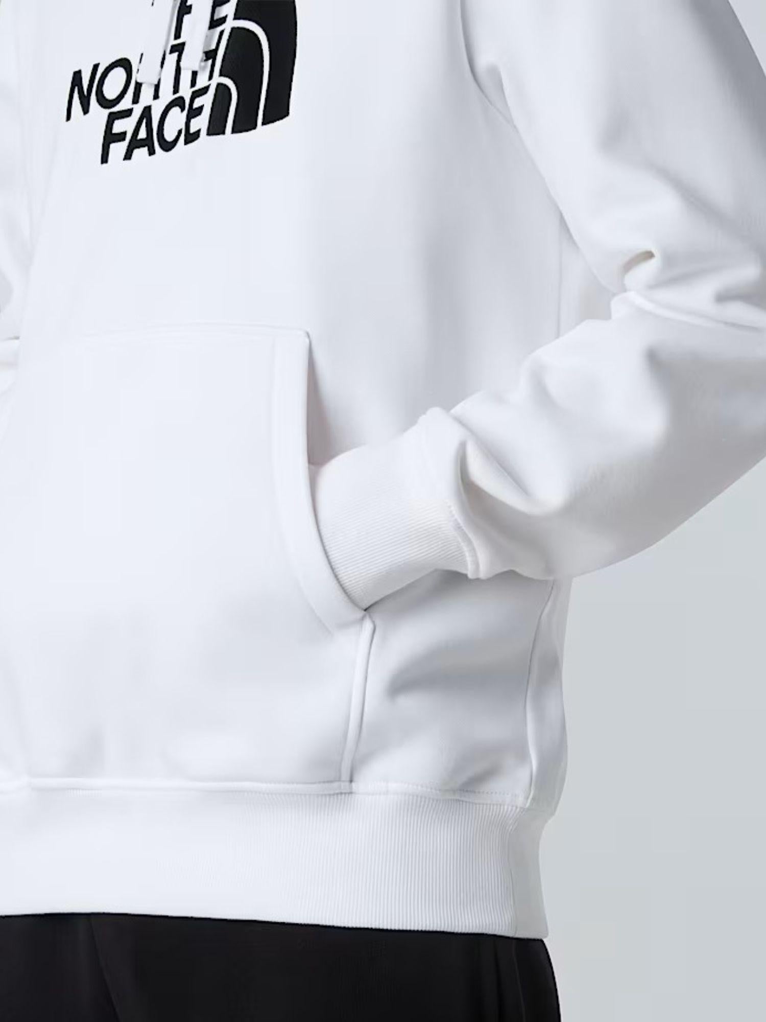 The North Face Felpa con cappuccio Drew Peak Uomo TNF White TNF Black NF0A89EM LA9 THE NORTH FACE