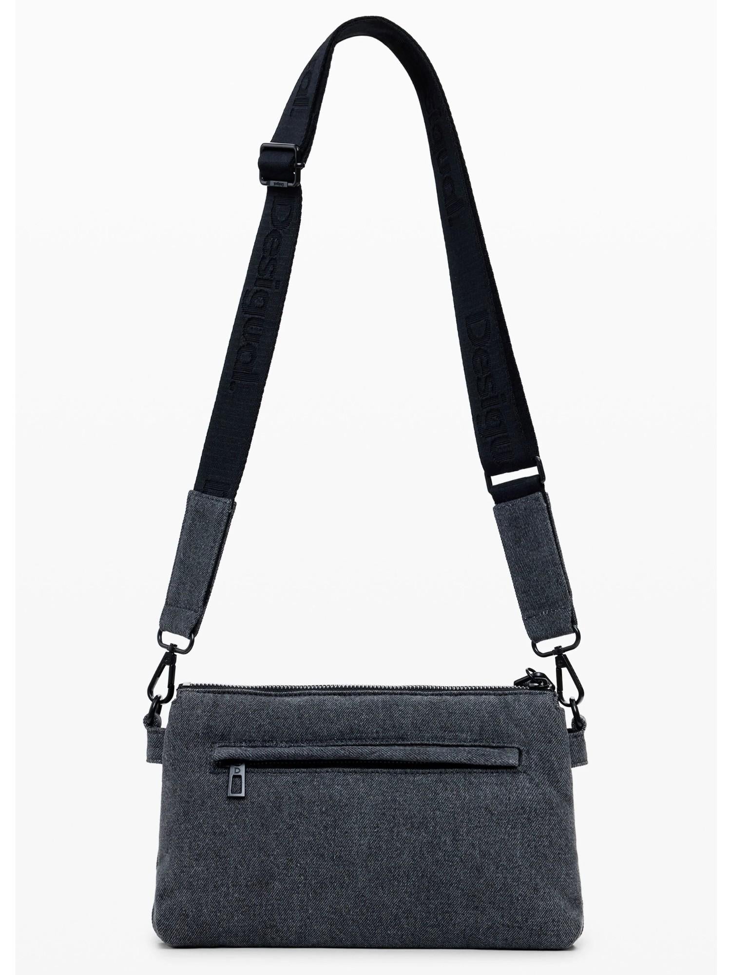 Desigual Borsa a tracolla in denim Mickey media Donna Nero 25WAXD08 2070 DESIGUAL