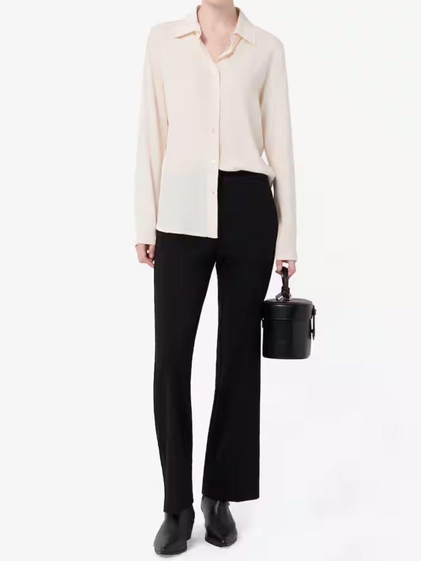 Emme Marella Pantalone Donna Flare Nero 2525786031200 007 EMME MARELLA