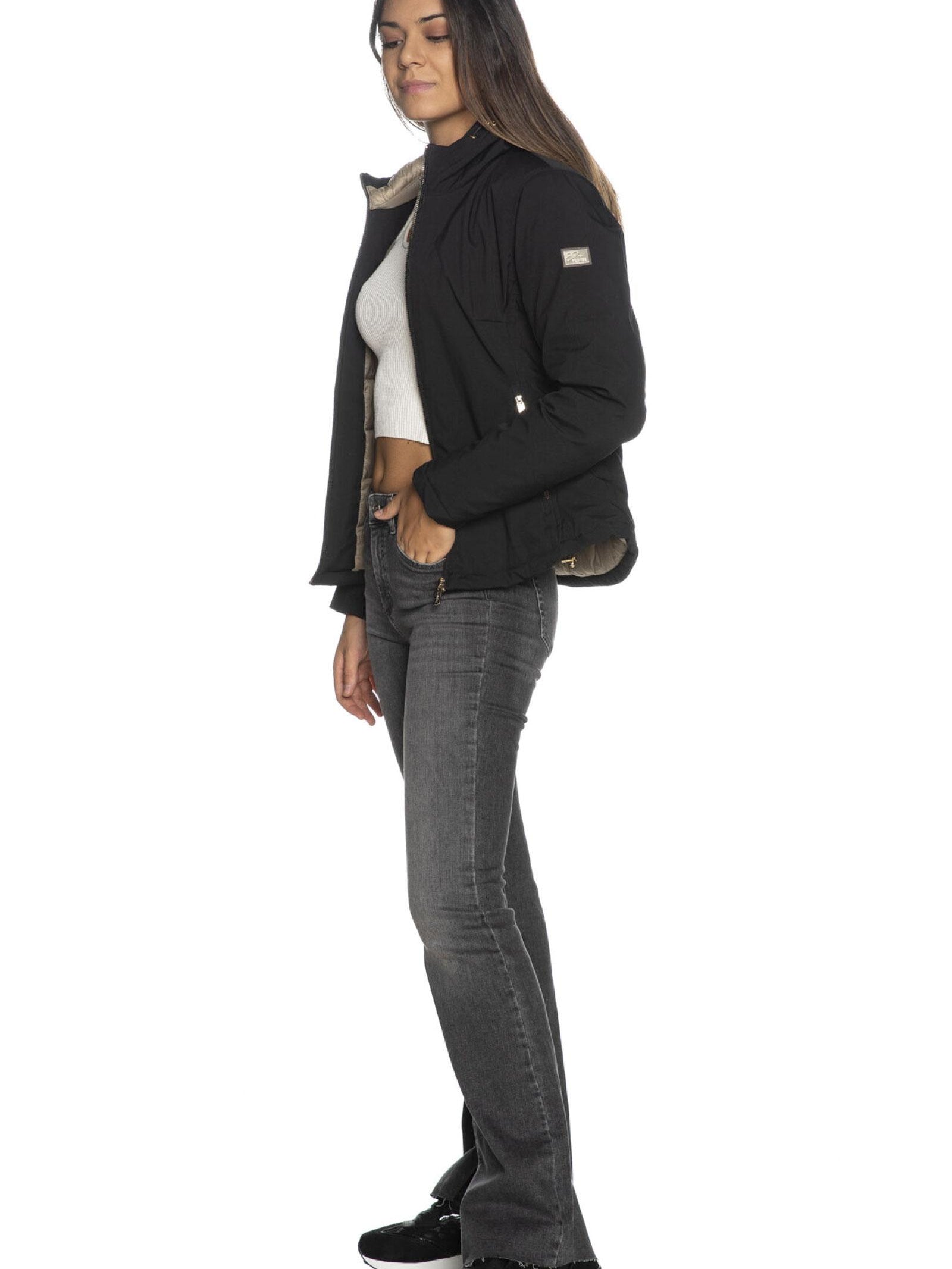 Yes Zee Giacca Invernale Donna Nero J028 M200 0801 YES ZEE