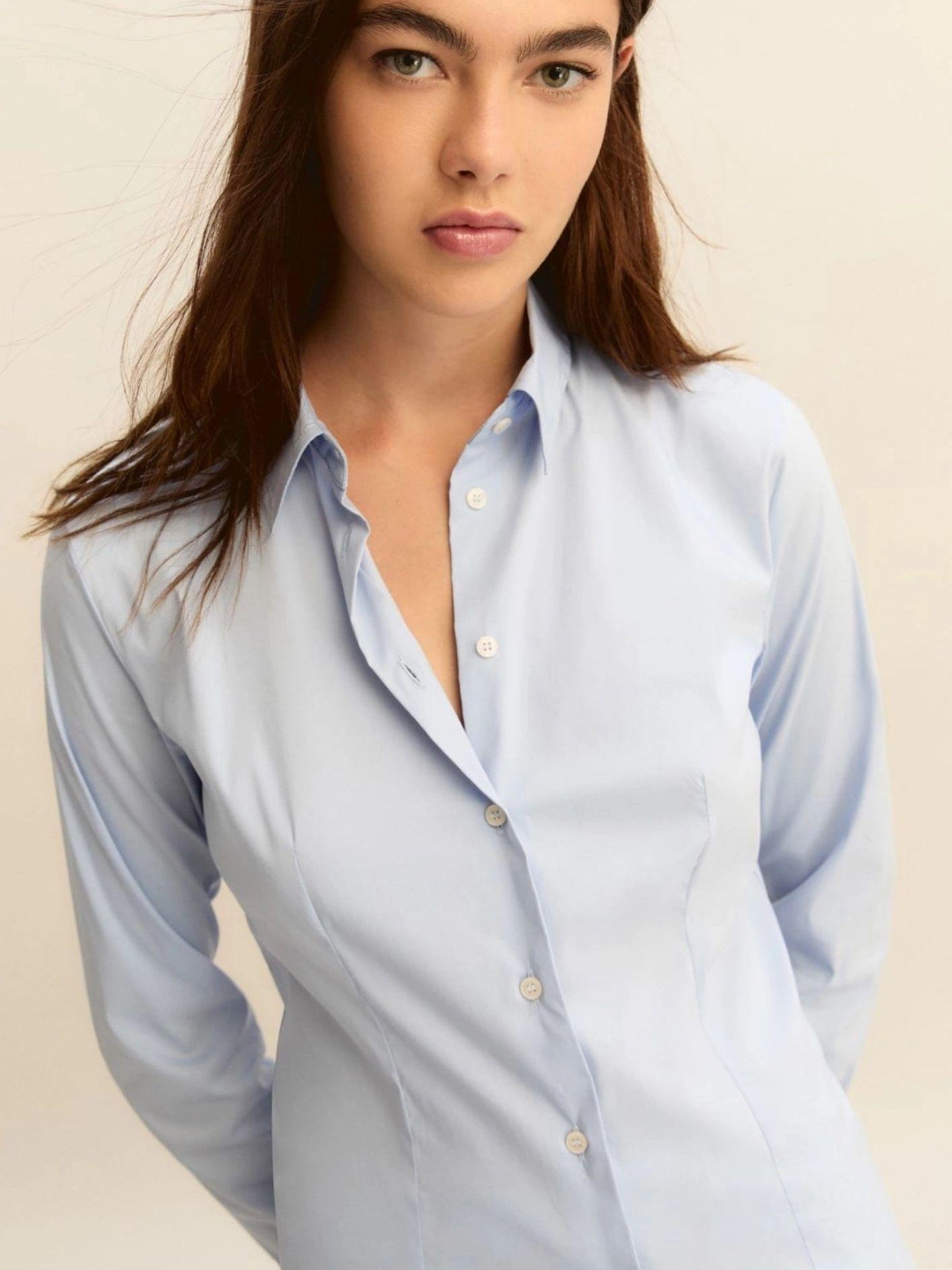 Emme Marella Camicia Donna Emmtempo Azzurra 2615111011200 003 EMME MARELLA