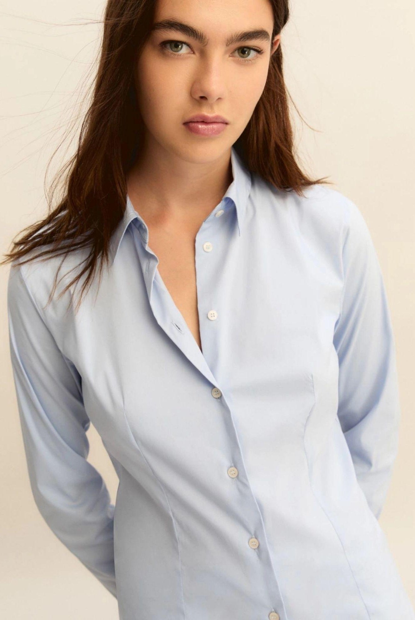 Emme Marella Camicia Donna Emmtempo Azzurra 2615111011200 003 EMME MARELLA