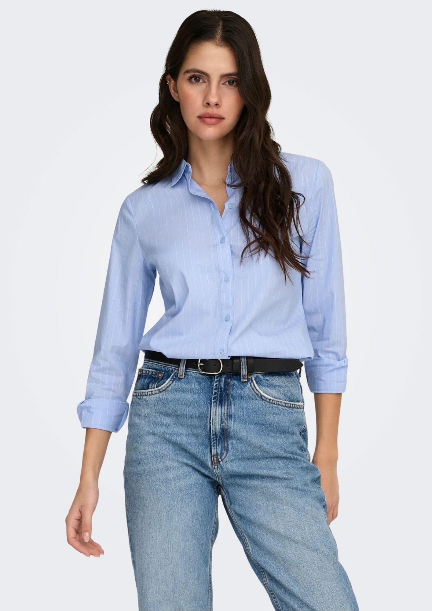 Jacqueline De Yong Camicia Donna Mio Blu Cashmere 15149877 Cashmere Blue JACQUELINE DE YONG