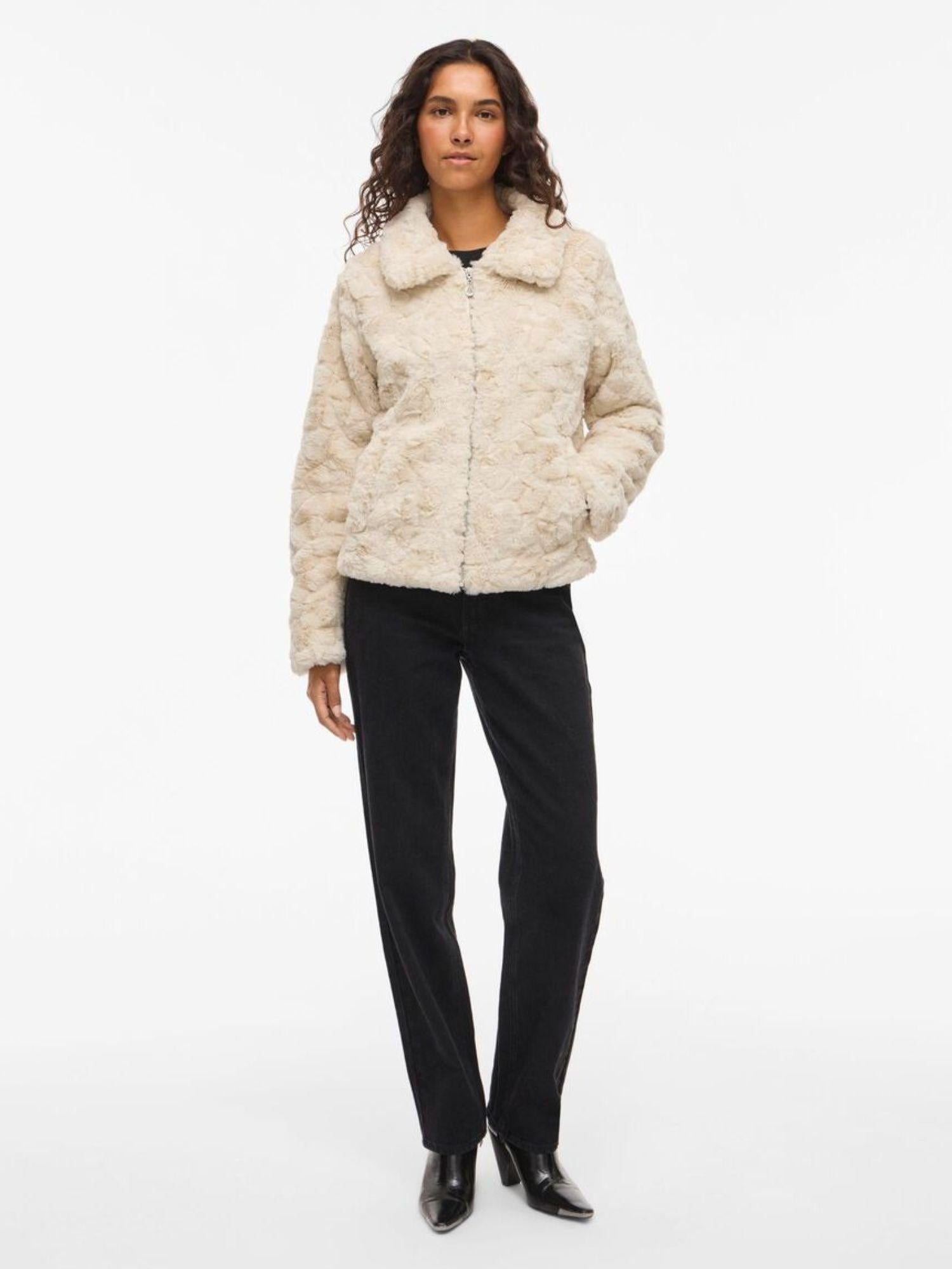 Vila Giacca Invernale Donna Dorte Beige 14107888 Grey VILA