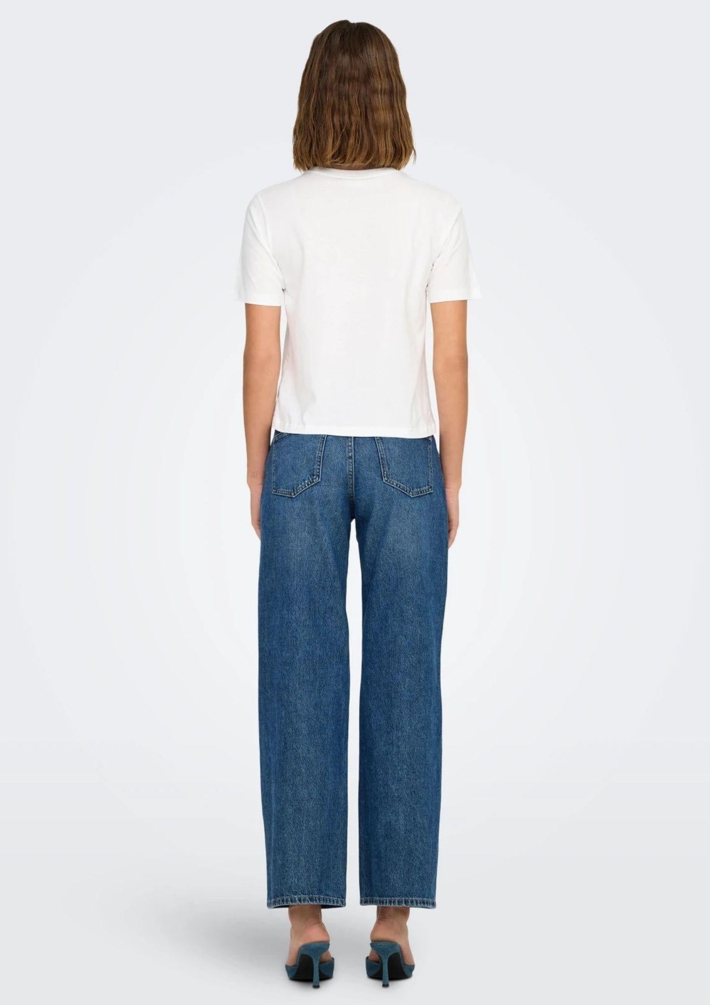 Jacqueline De Yong T-Shirt Donna Rex Bianca 15344612 Cloud Dancer JACQUELINE DE YONG