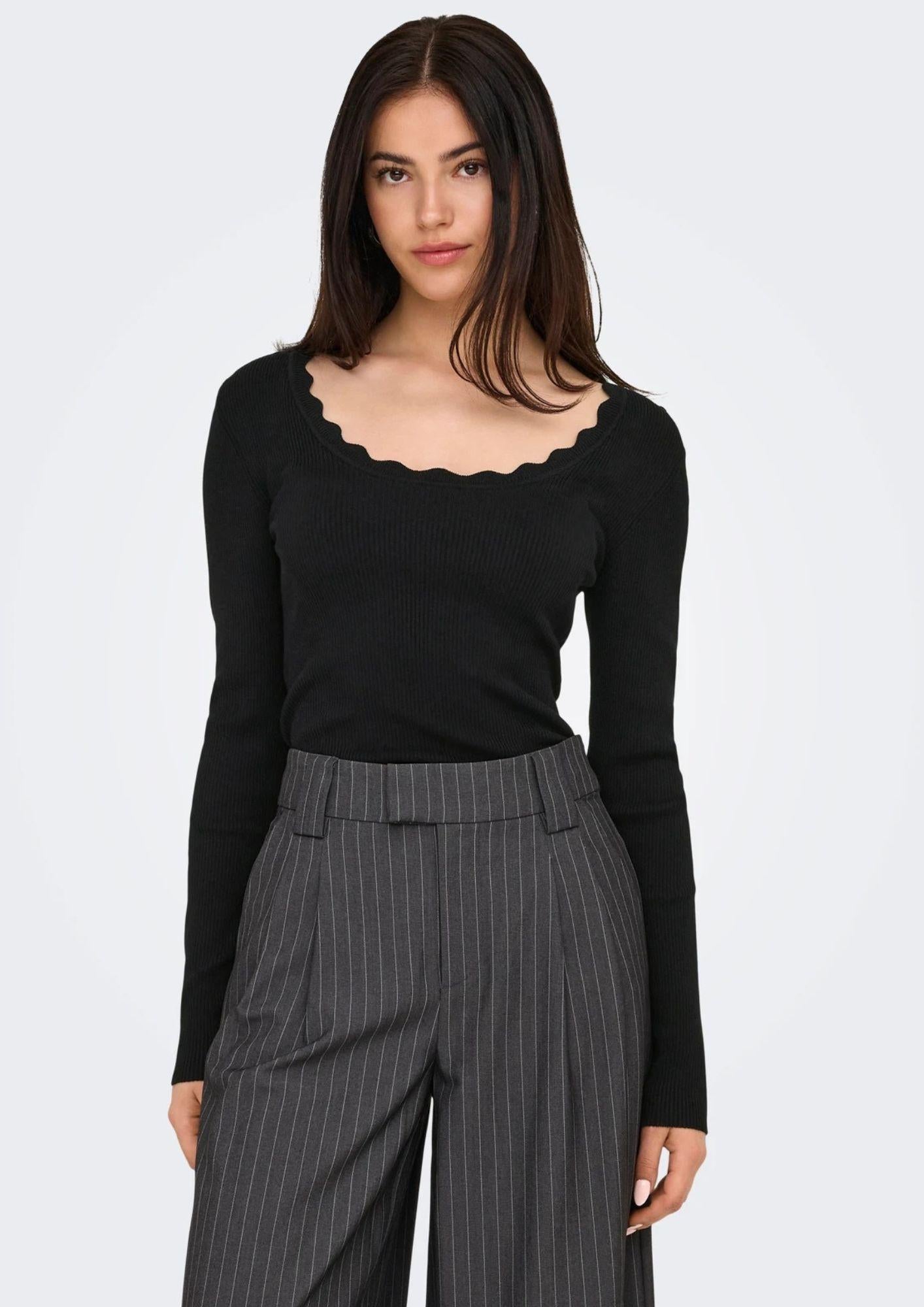 Jacqueline De Yong Pullover Donna Nanna Black 15355459 Black JACQUELINE DE YONG