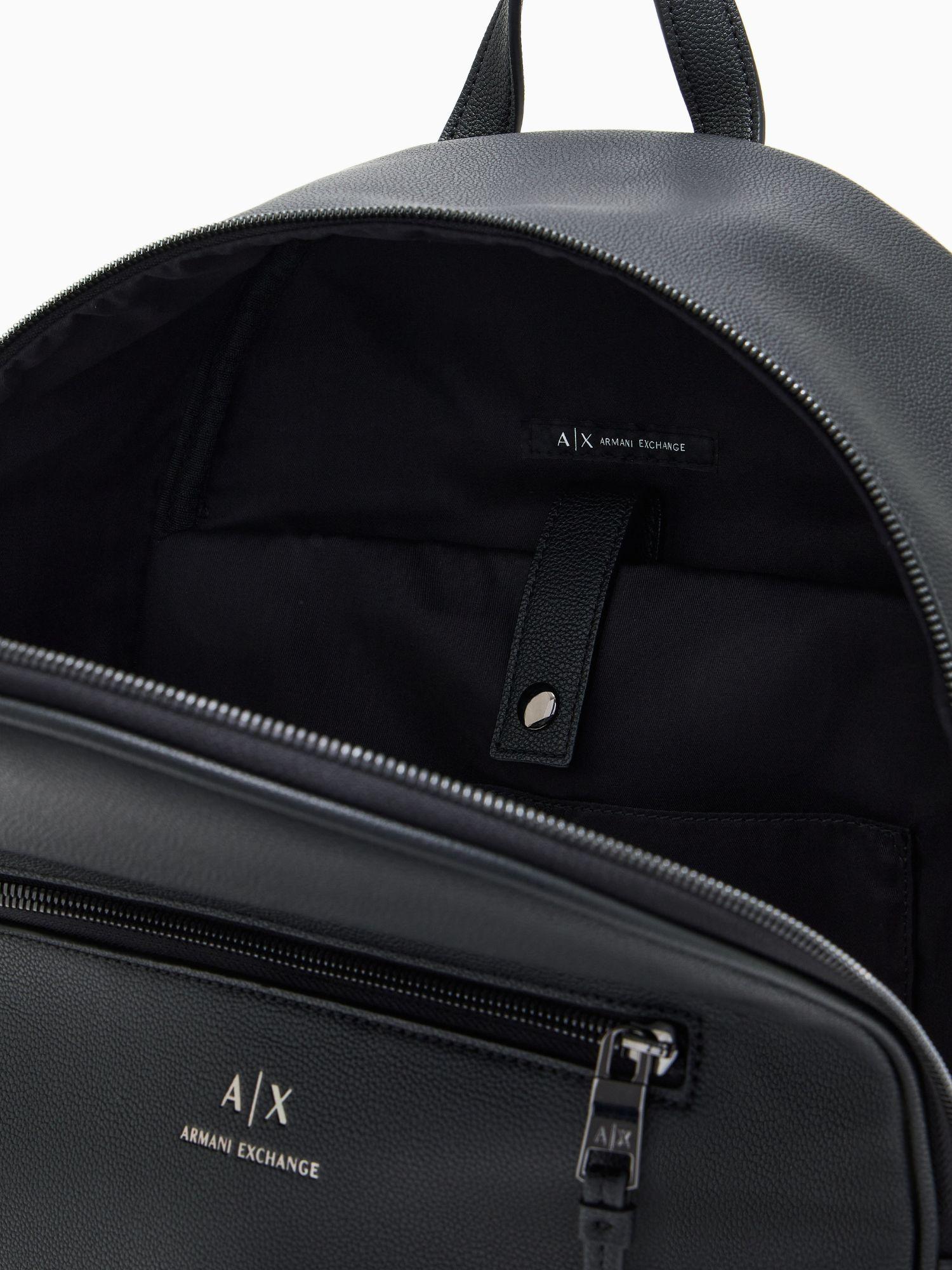 Armani Exchange Zaino semi-rigido con tasca esterna Nero 952387 CC830 00020 ARMANI EXCHANGE