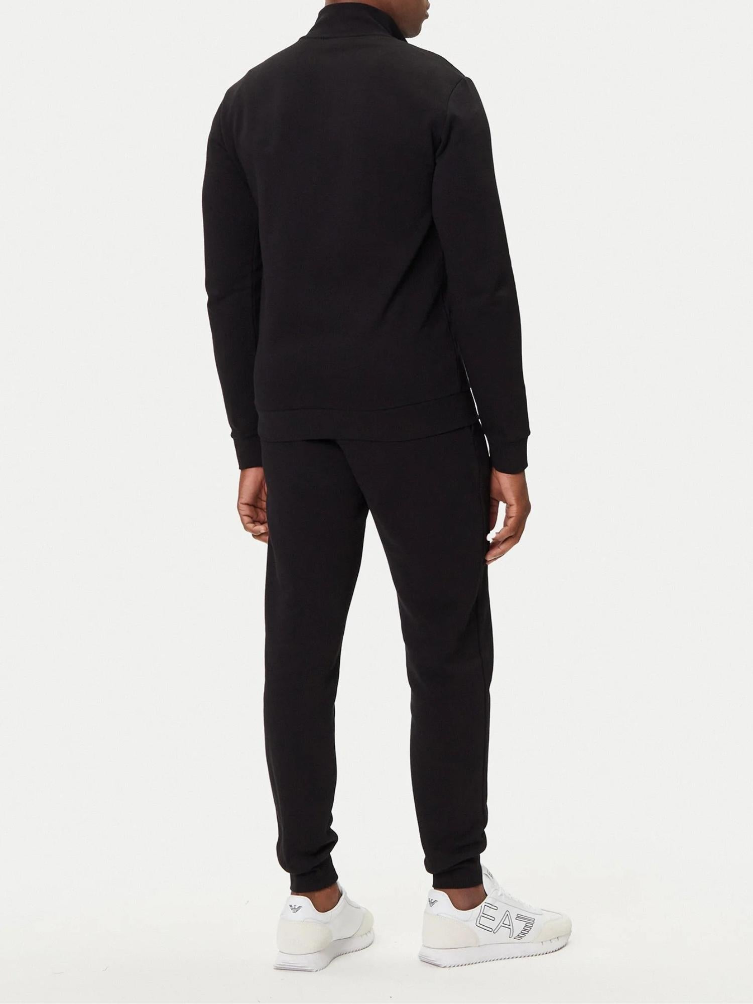 EA7 Emporio Armani Tuta Uomo con zip Nero Slim Fit 7M000966 AF10377 UC001 EA7 EMPORIO ARMANI