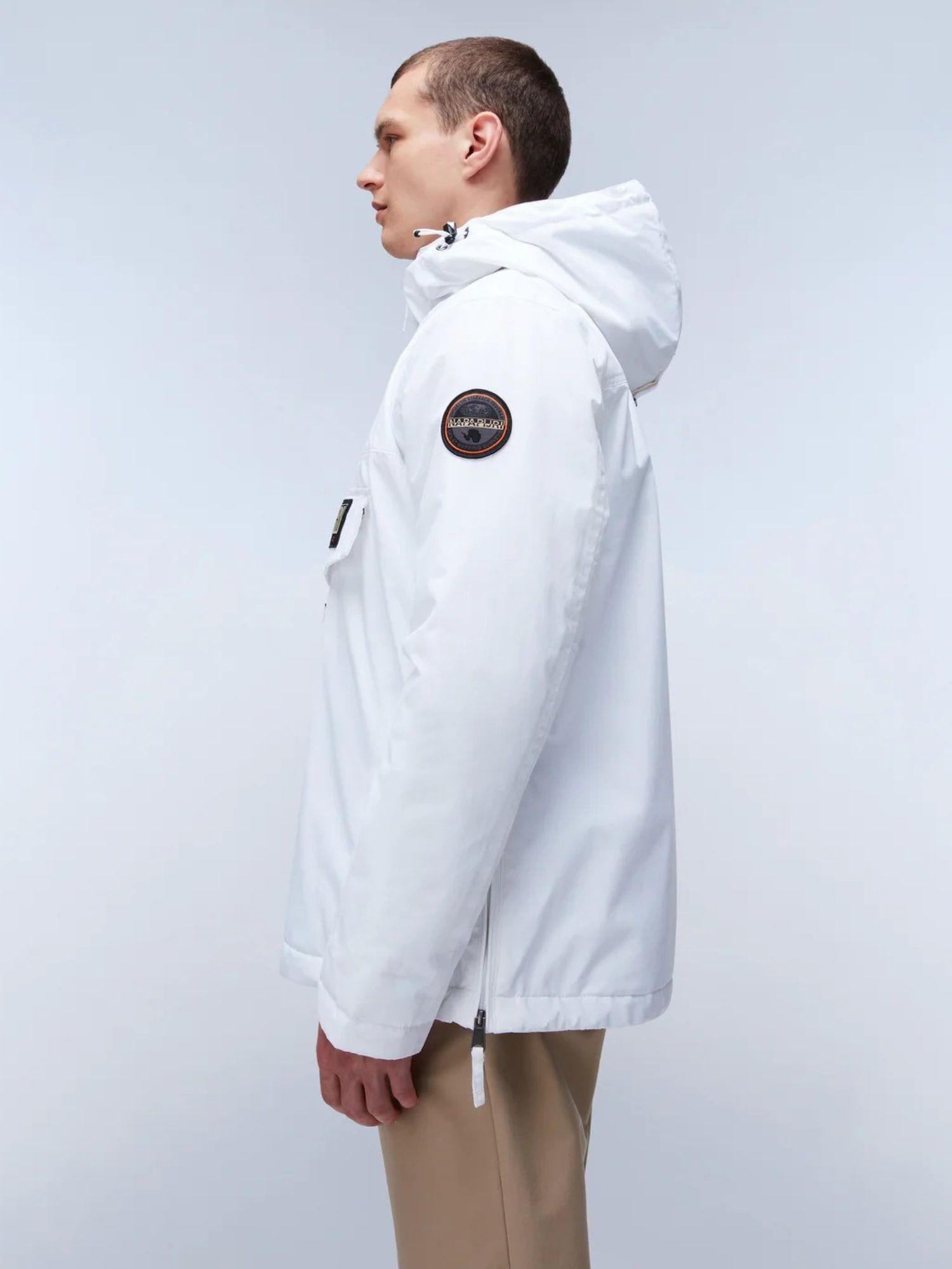 Napapijri Giacca Anorak Invernale Uomo Rainforest Grigio Chiaro NP0A4GMC 002 NAPAPIJRI