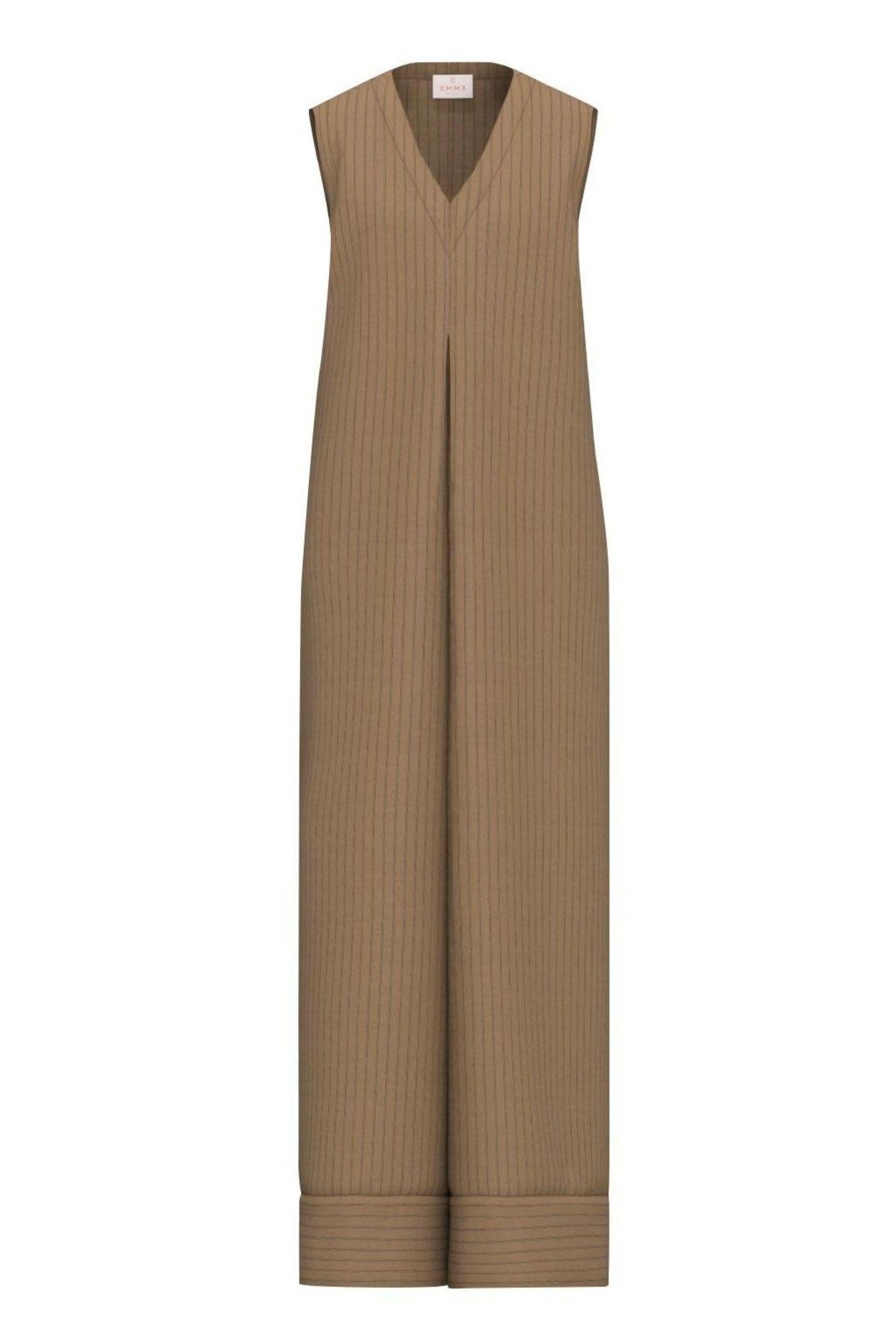 Emme Marella Tuta Donna Emmonore Cammello Riga Nera 2615241032200 006 EMME MARELLA