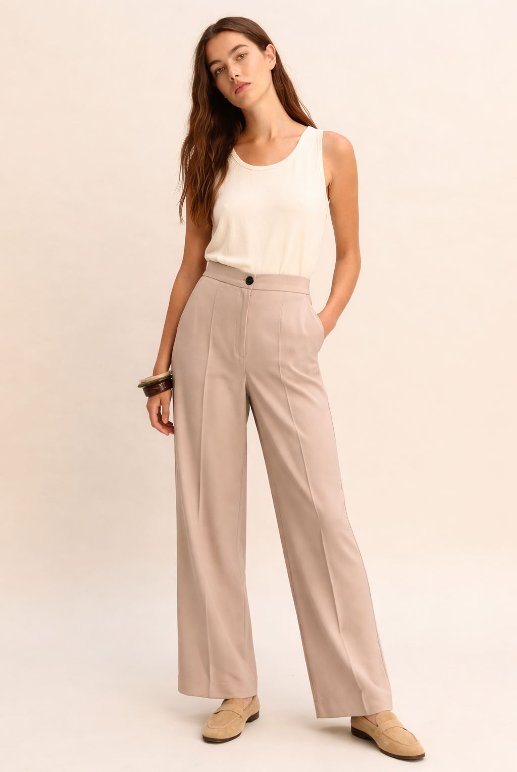 Emme Marella Pantalone Donna Emmalcuno Beige 2615131041200 005 EMME MARELLA