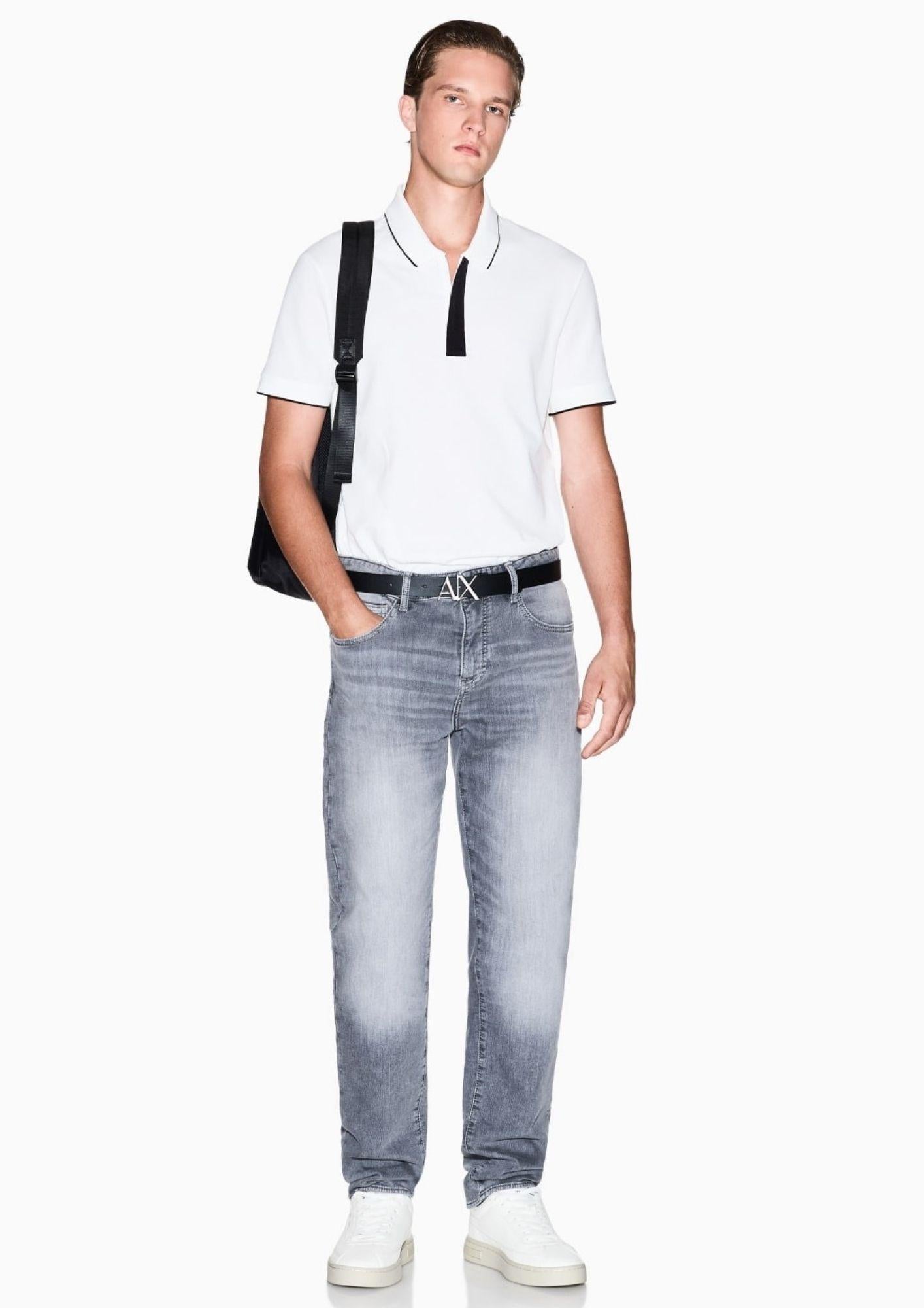 Armani Exchange Polo Uomo Bianca XM001285 AF10366 U0009 ARMANI EXCHANGE