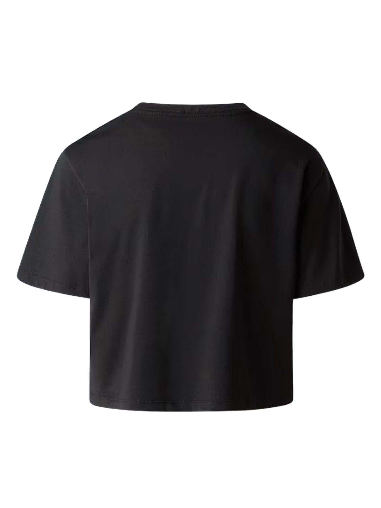 The North Face T-Shirt Donna Nera Evolution Simple Dome Cropped Relaxed NF0A8FDH JK3 THE NORTH FACE