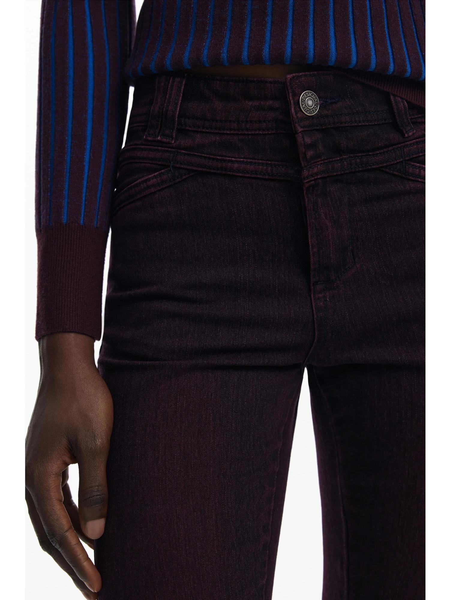 Desigual Jeans a zampa bordeaux Donna 25WWDD19 3006 DESIGUAL