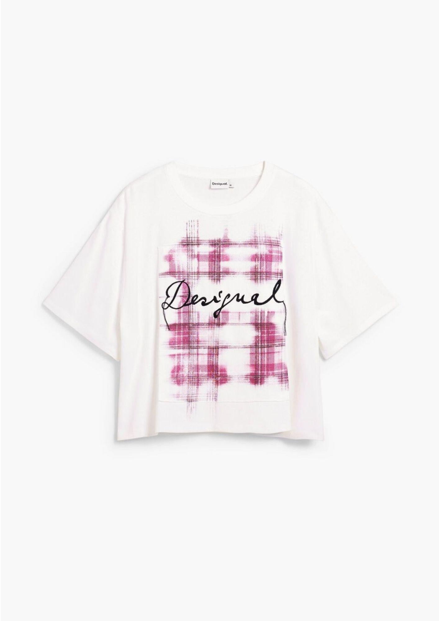 Desigual T-Shirt Donna Cracovia Bianca 26SWTK16 1000 DESIGUAL
