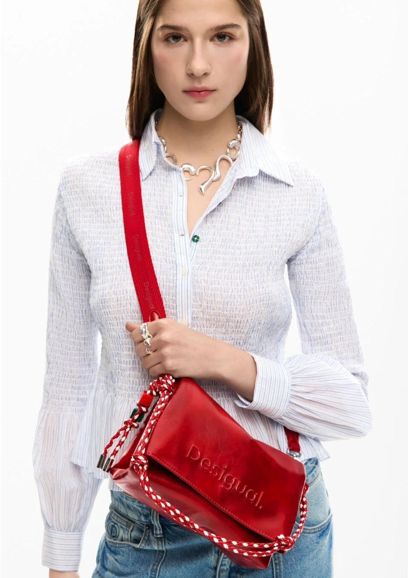 Desigual Borsa Donna Bag Half Logo Venecia 4.0 Rossa 26SAXPAA 3000 DESIGUAL