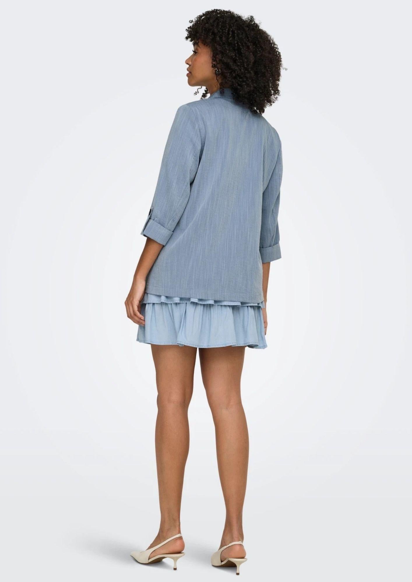 Only Giacca Donna Marsa Azzurro Denim 15308084 Faded Denim MELANGE ONLY