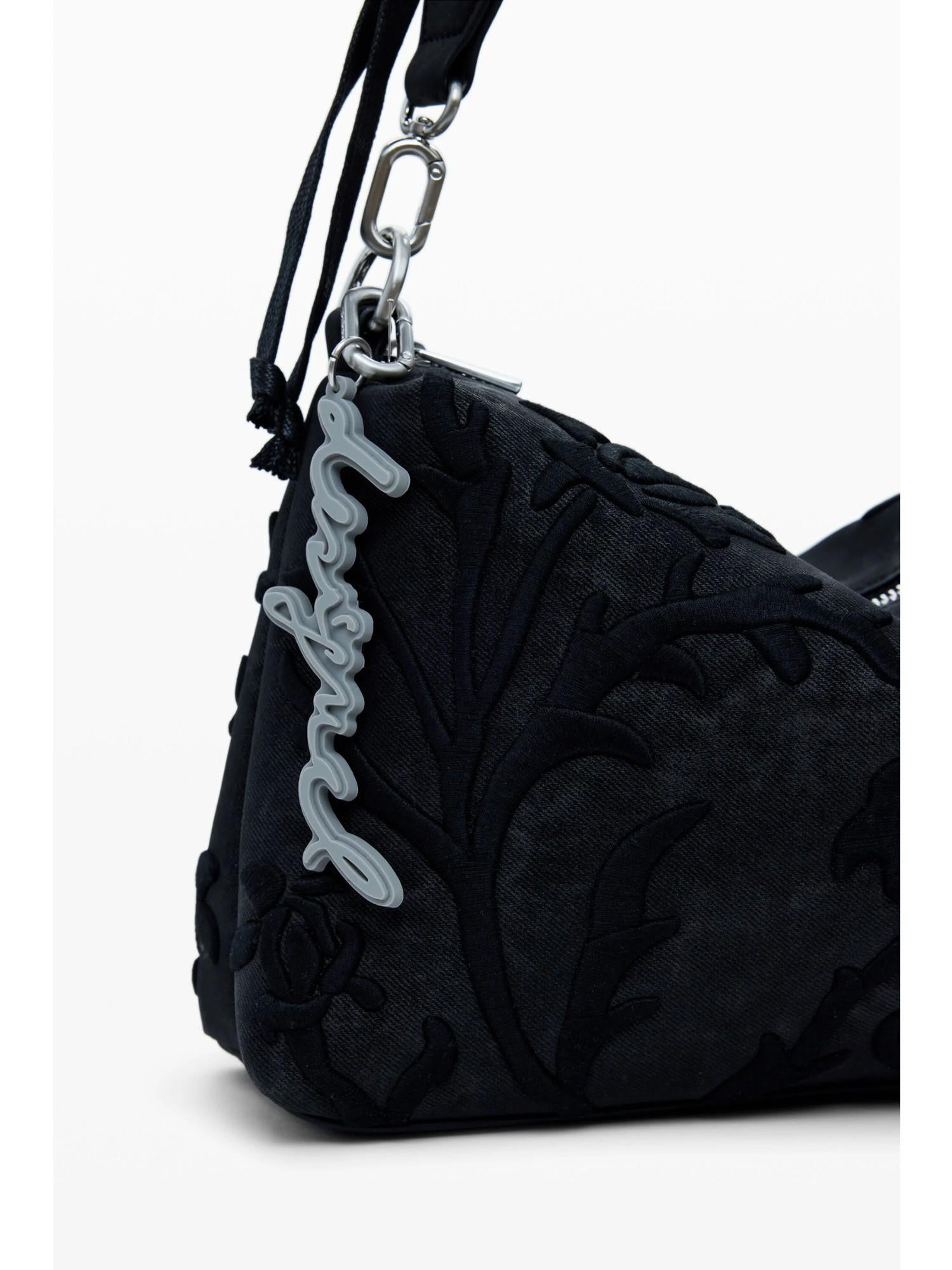 Desigual Borsa media con incisioni 3D Donna Nero 25WAXP41 2000 DESIGUAL