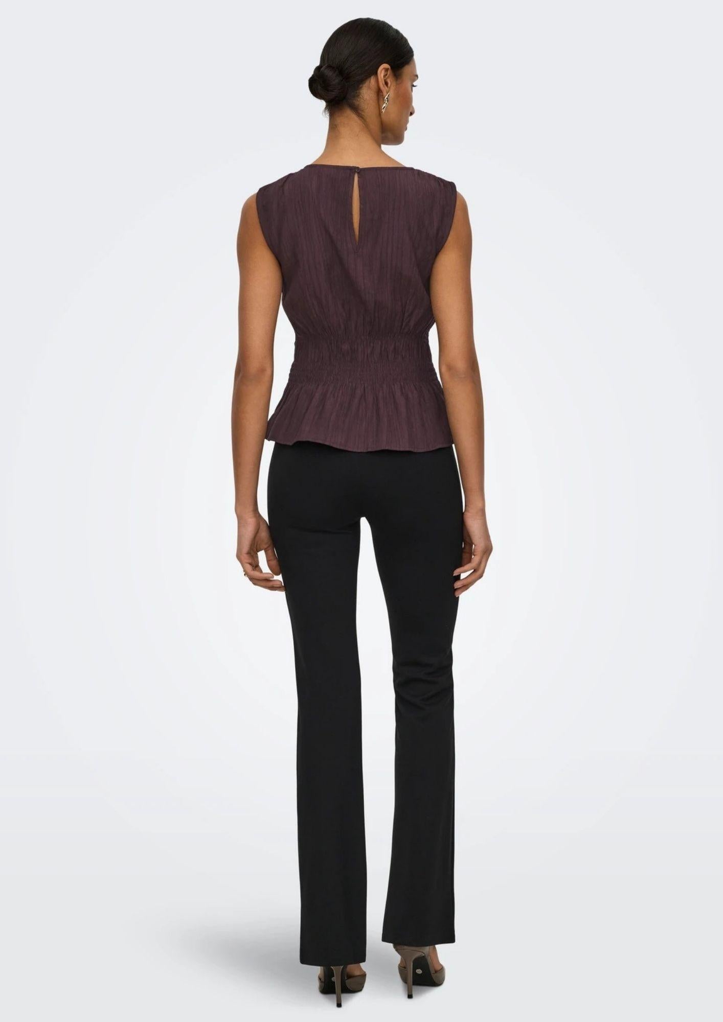 Jacqueline De Yong Pantalone Donna New Nero 15372807 Black JACQUELINE DE YONG