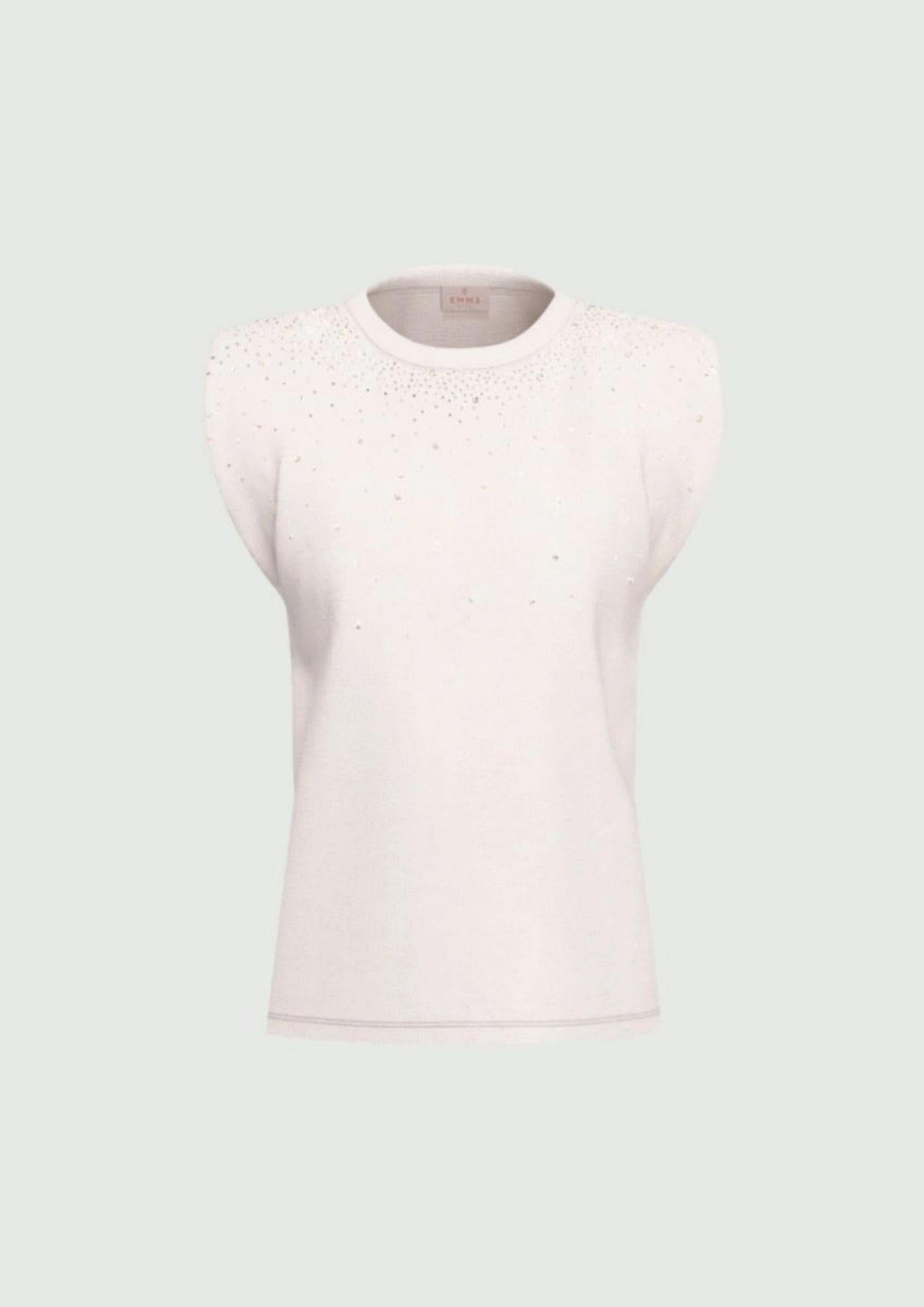 Emme Marella Maglia Donna Emmutopia Bianca 2615941011200 001 EMME MARELLA