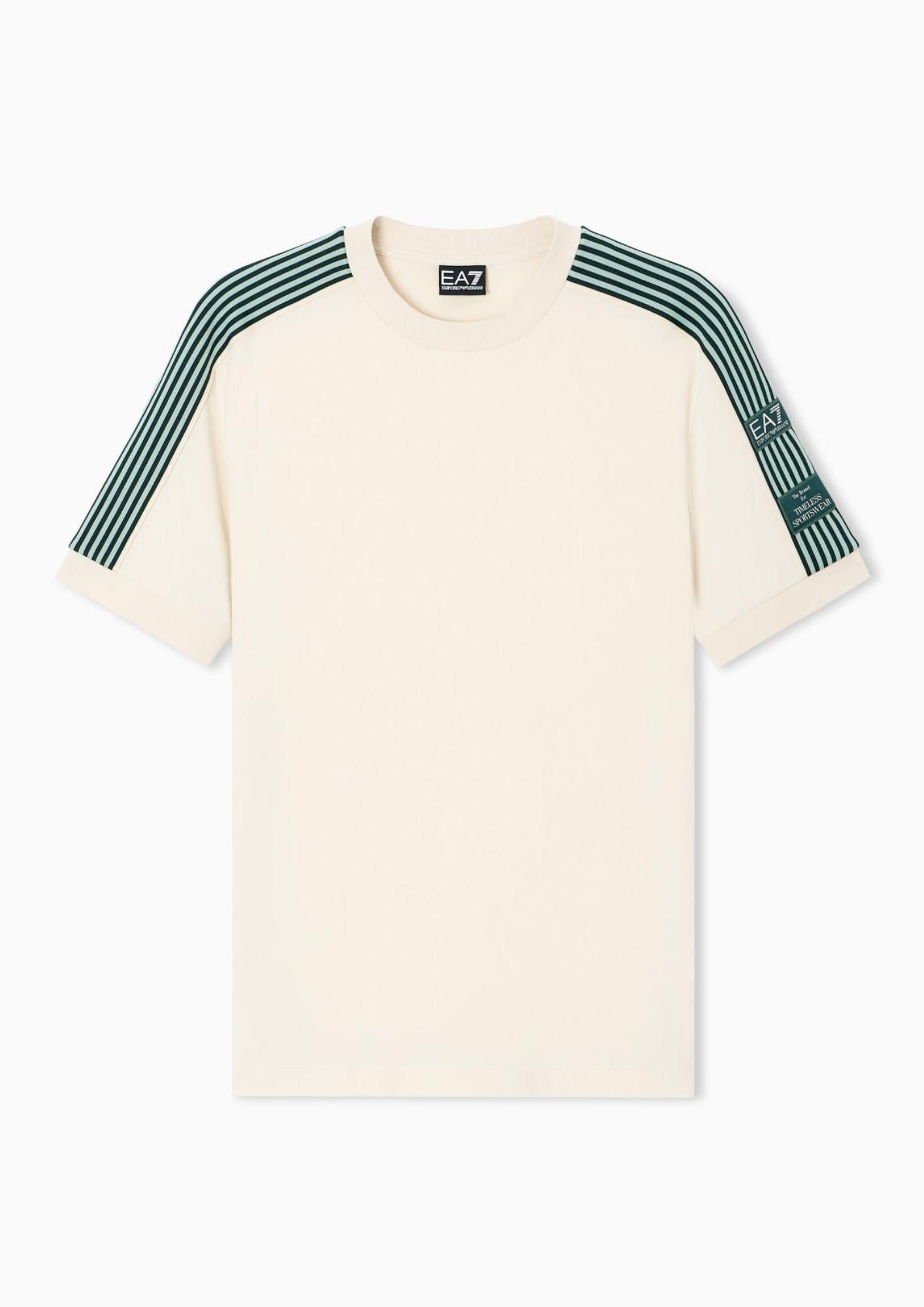 EA7 Emporio Armani T-Shirt Uomo Beige Chiaro 7M001507 AF16548 U1088 EA7 EMPORIO ARMANI