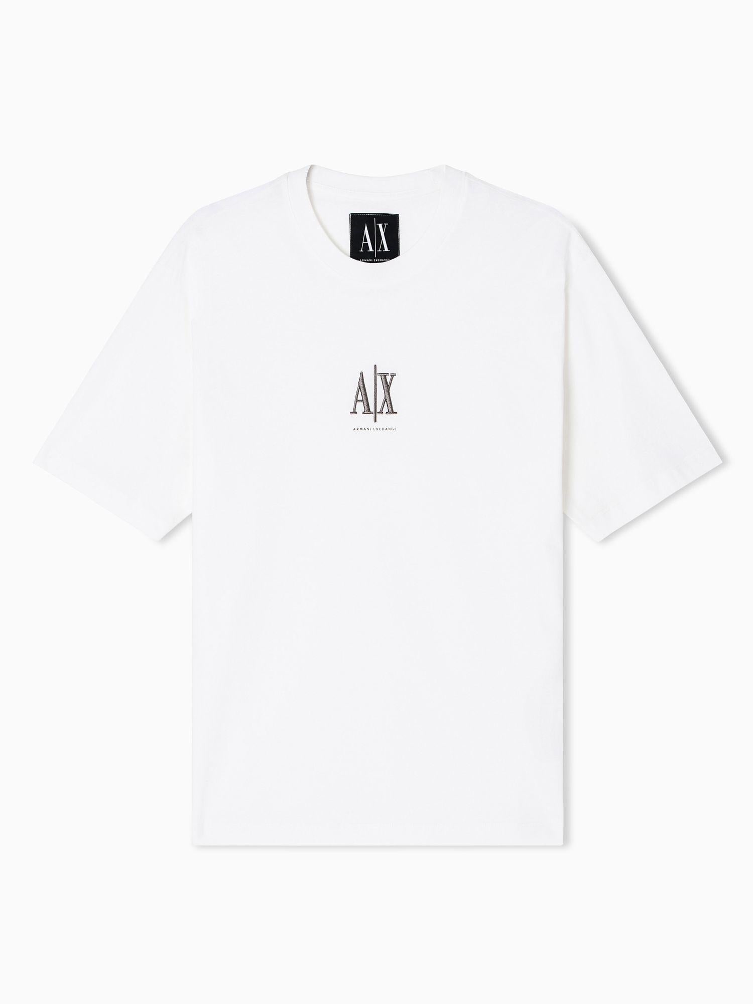 Armani Exchange T-Shirt con logo ricamato Uomo Bianco XM000363 AF12308 U0009 ARMANI EXCHANGE