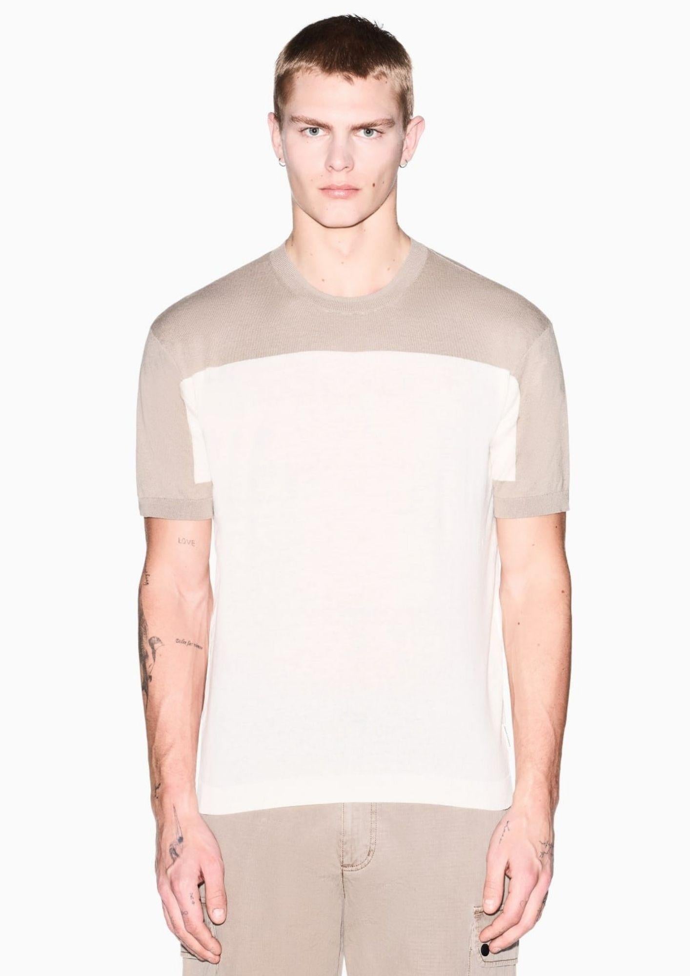 Armani Exchange Maglia Uomo Crema XM002153 AF22062 M1297 ARMANI EXCHANGE