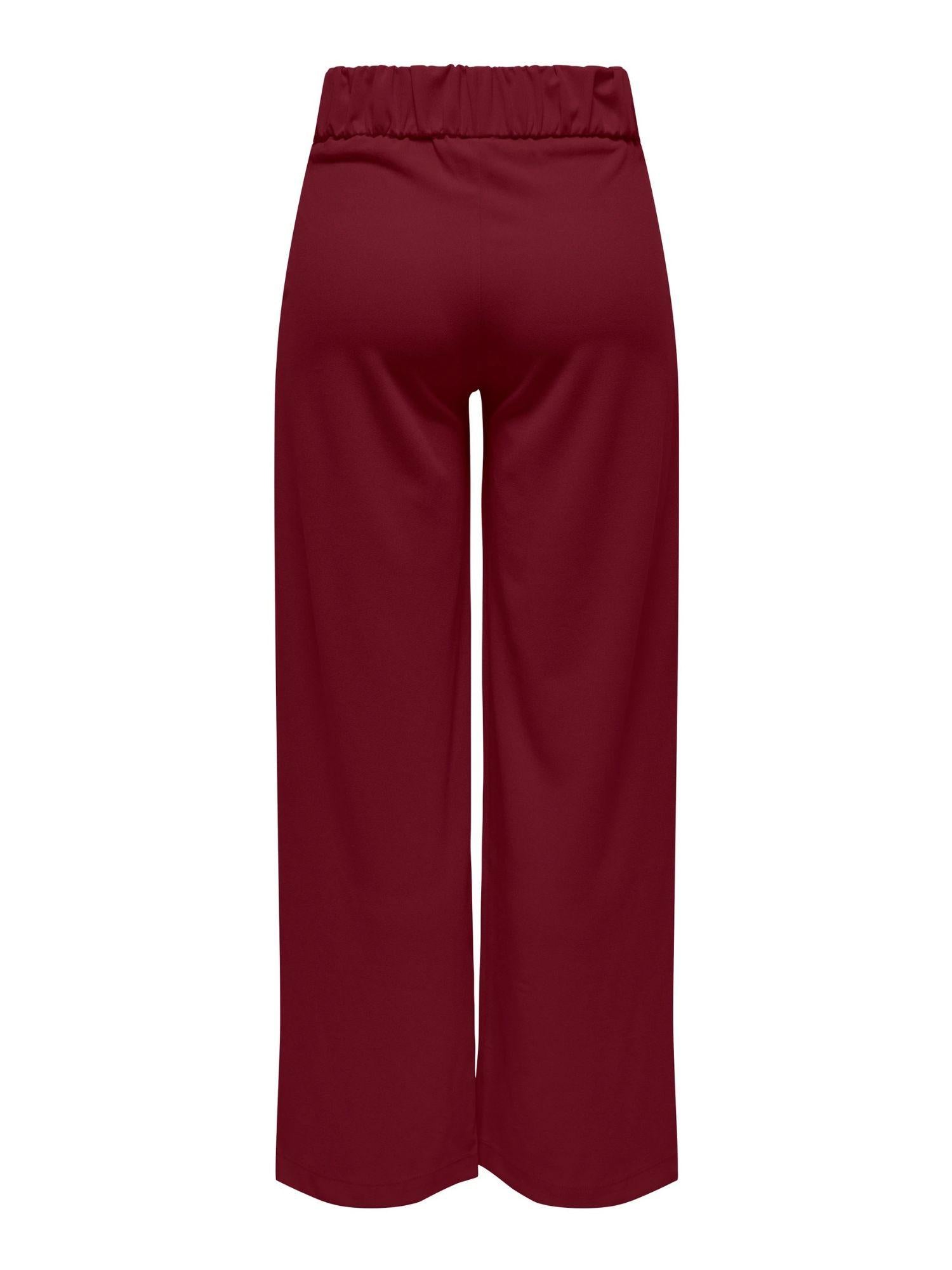 Jacqueline De Yong Pantaloni A Gamba Larga Donna Geggo Wide Leg Fit Cabernet 15208430 Cabernet BLACK BUTTONS JACQUELINE DE YONG