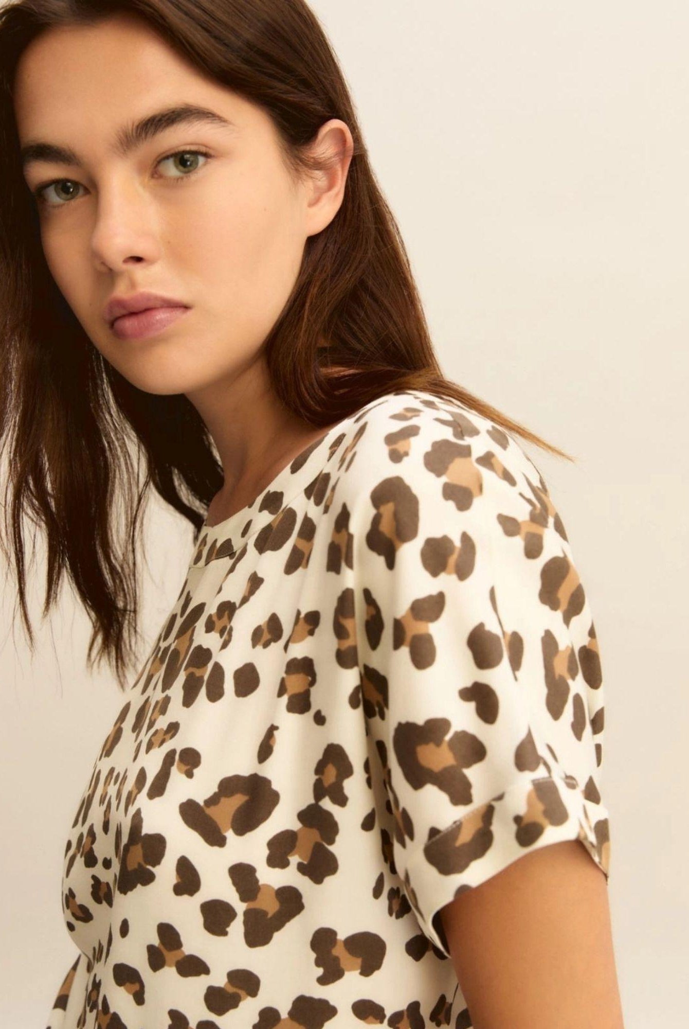 Emme Marella Maglia Donna Emmrane Bianco Burro Animalier 2615111211200 002 EMME MARELLA