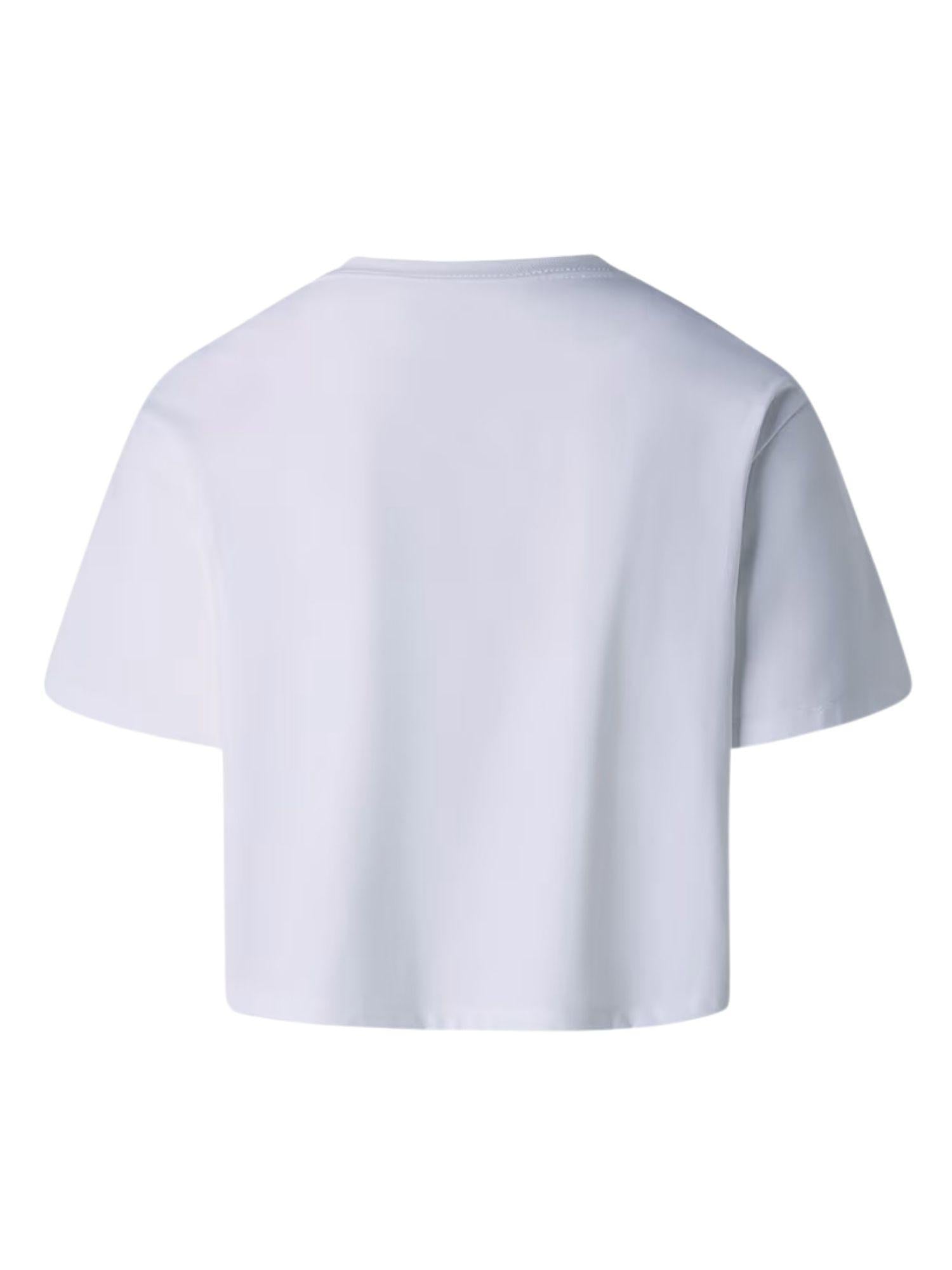 The North Face T-Shirt Donna Bianca Evolution Simple Dome Cropped Relaxed NF0A8FDH FN4 THE NORTH FACE