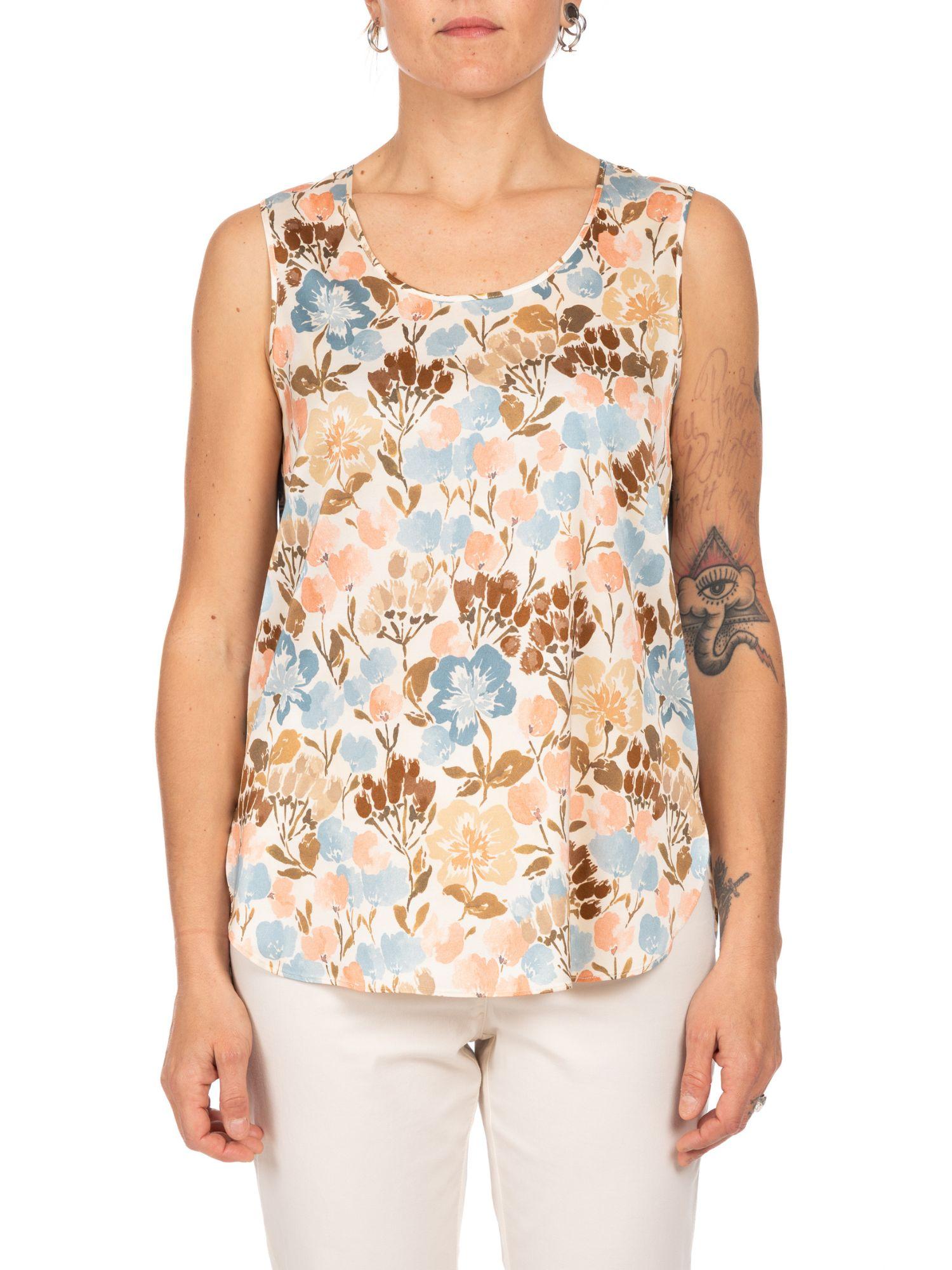 Diana Gallesi Canotta Donna Ecru D509R100174N 01 DIANA GALLESI