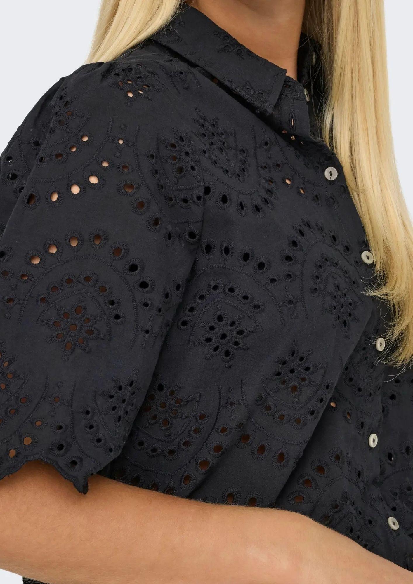 Only Camicia Donna Valais Nero 15351106 Black ONLY