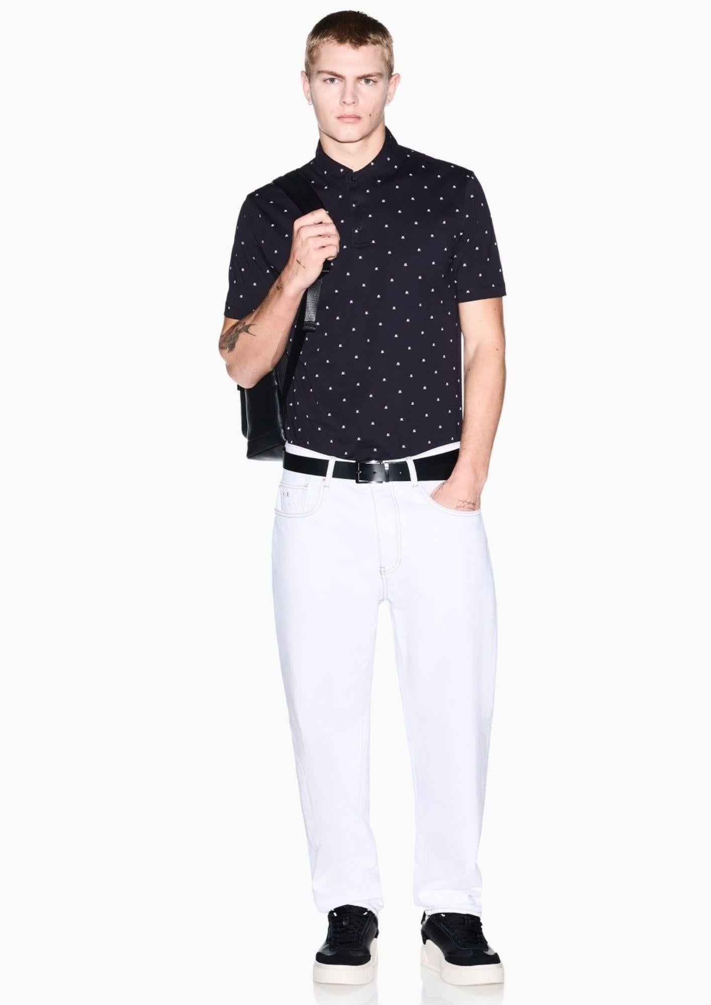 Armani Exchange Polo Uomo Blu XM000735 AF10356 FB434 ARMANI EXCHANGE