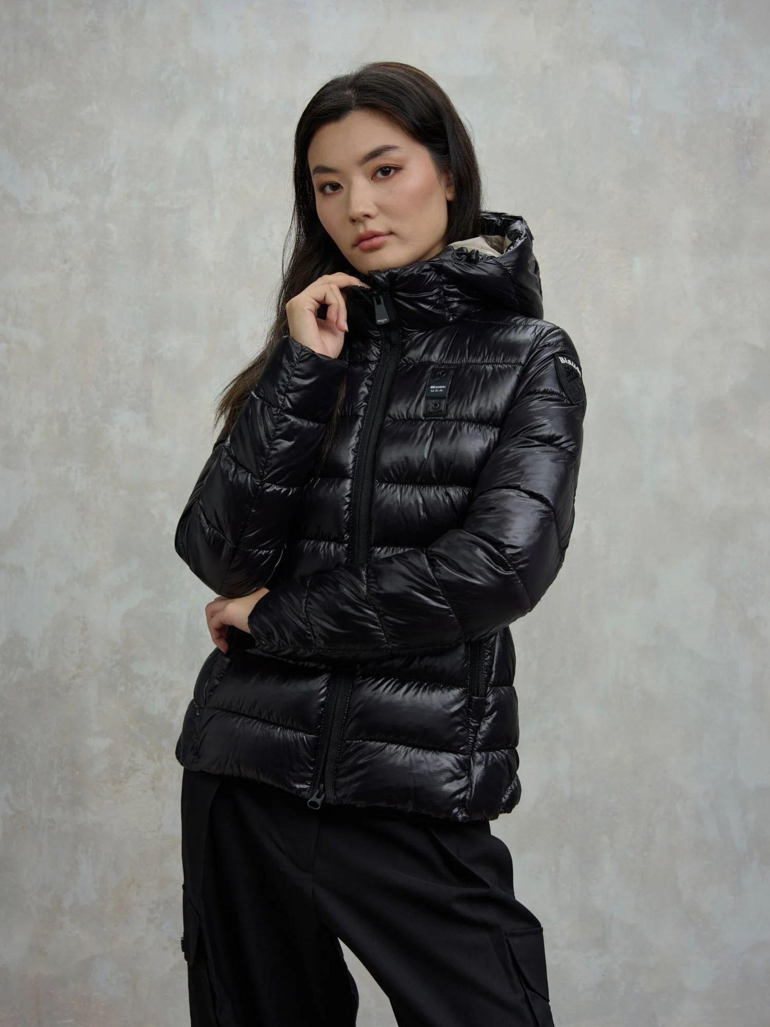 Blauer Giacca Invernale Donna Caroll Nera con Interno Beige BLDC02072 6648 999 BLAUER