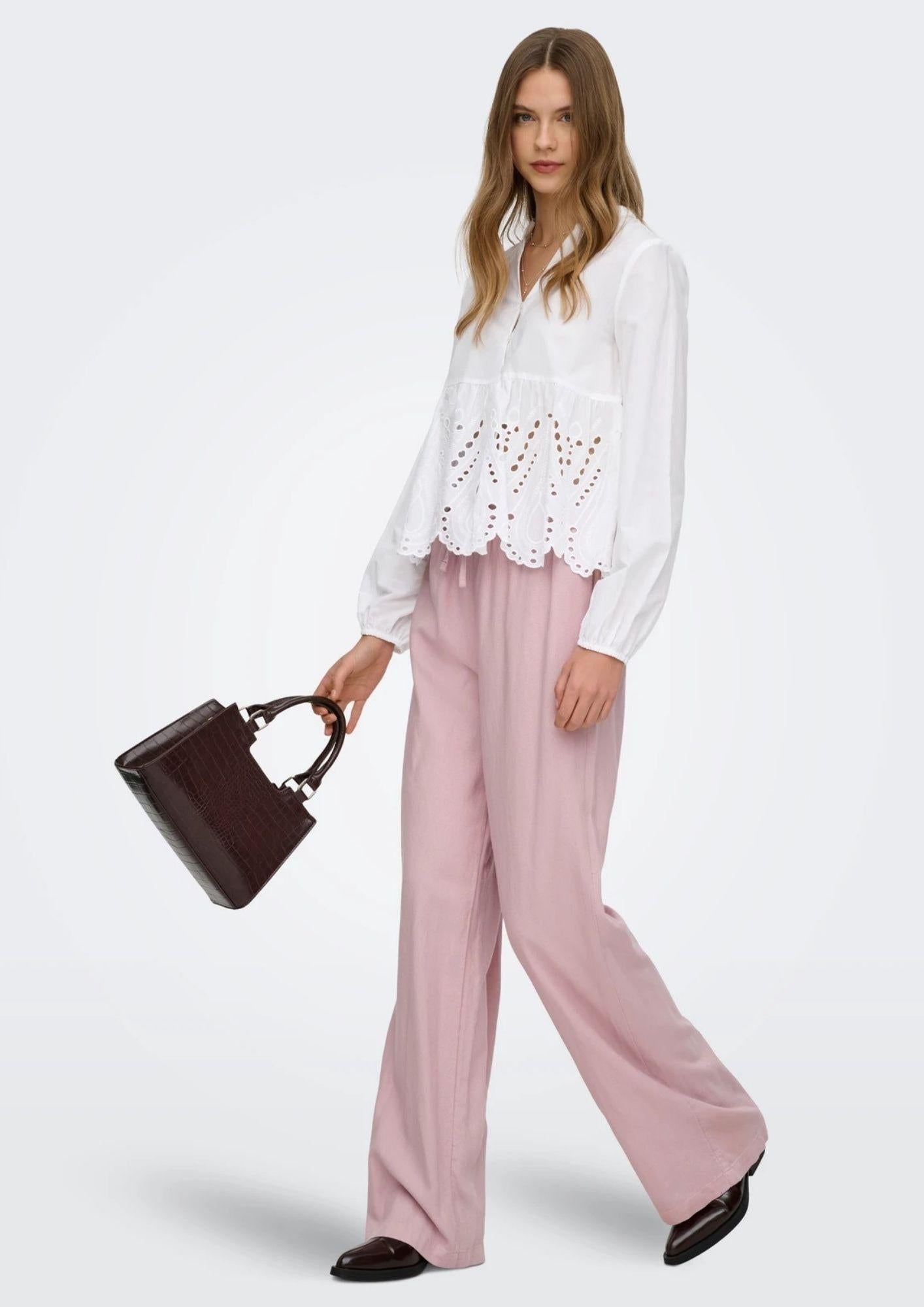 Only Camicia Donna Dewina Bianca 15366728 Bright White ONLY