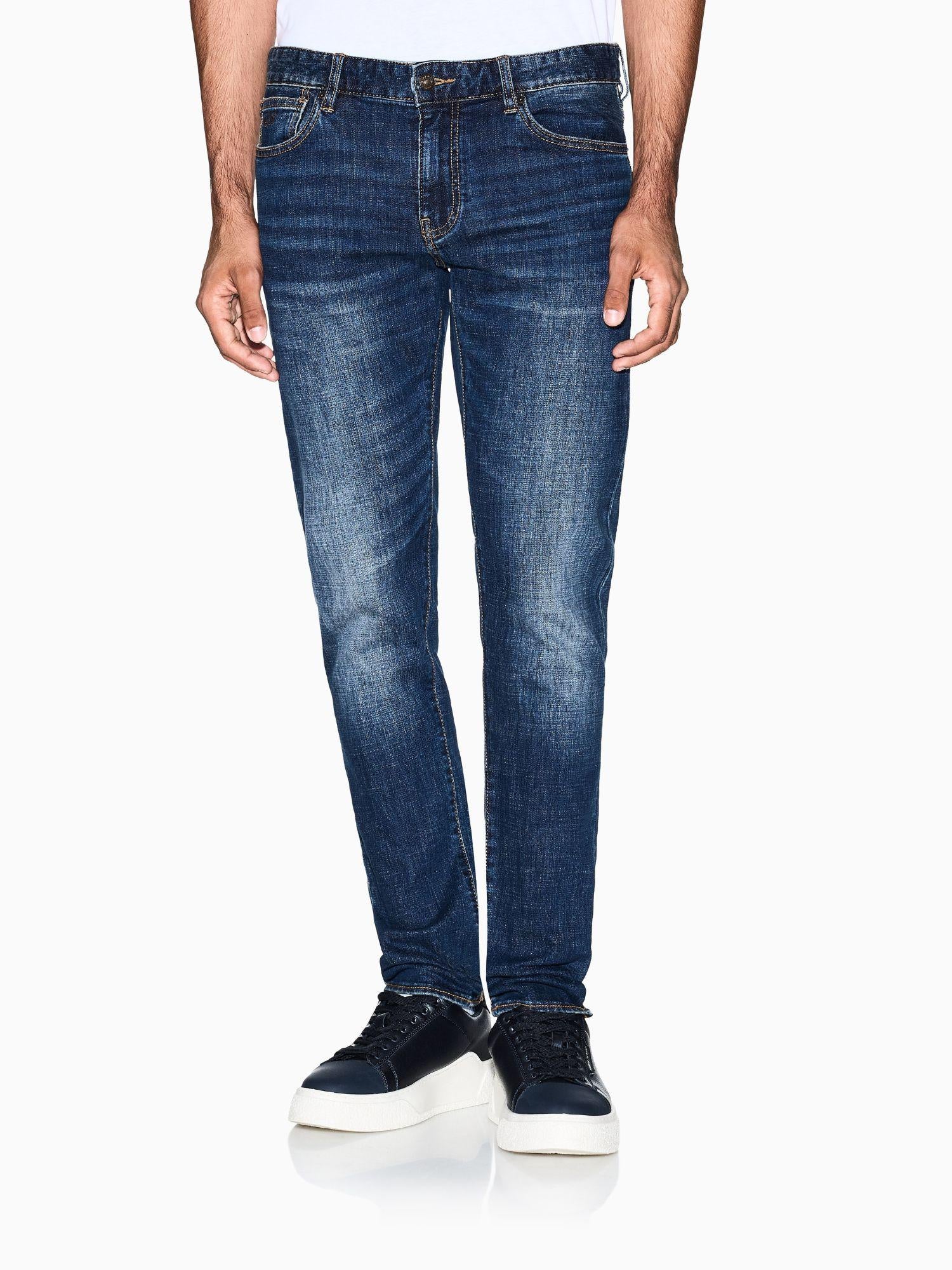Armani Exchange Jeans Uomo Skinny in Denim Stretch Blu XM001512 AF17098 MB001 ARMANI EXCHANGE