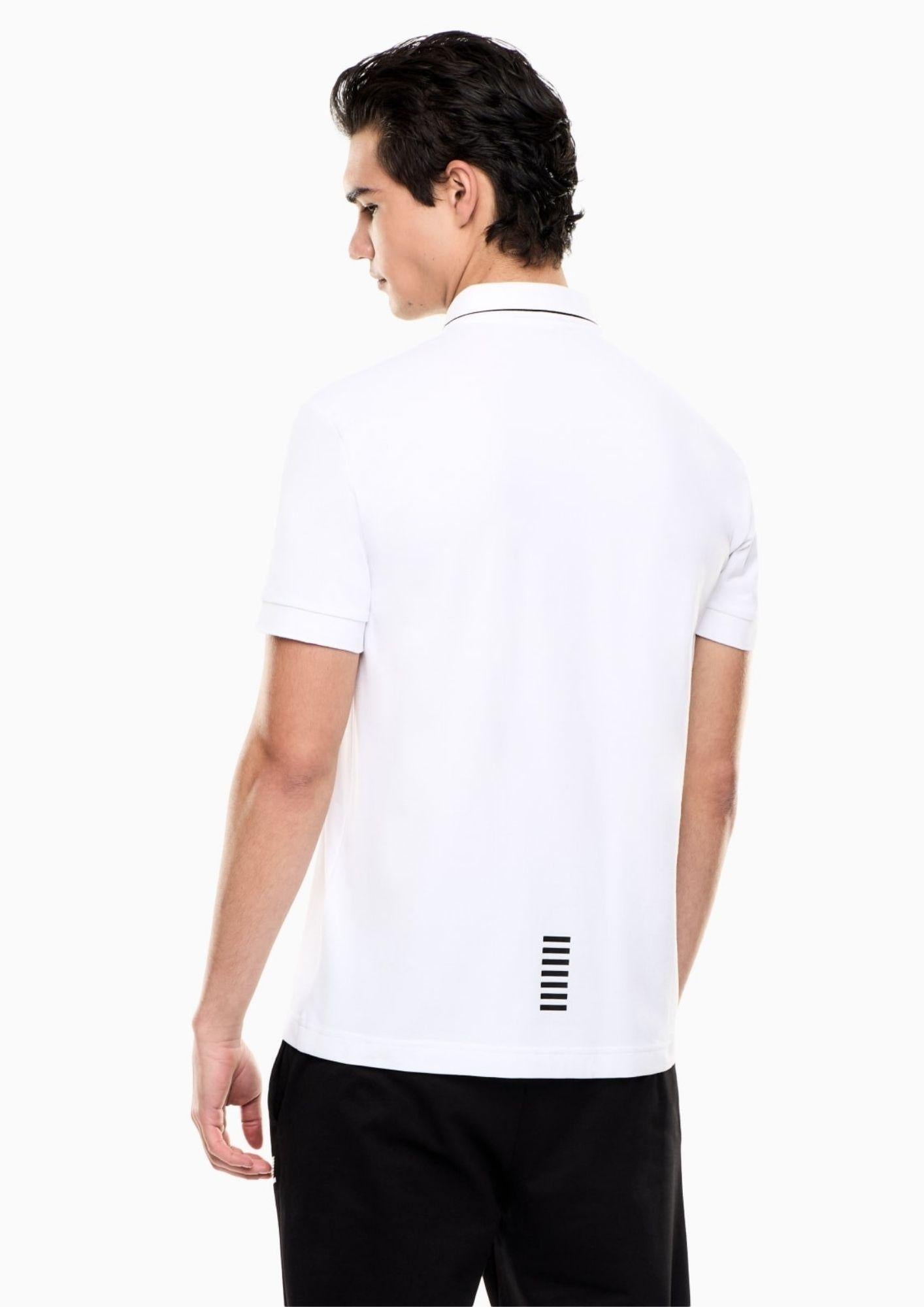 EA7 Emporio Armani Polo Uomo Bianca 8NPF16 PJVUZ 1100 EA7 EMPORIO ARMANI
