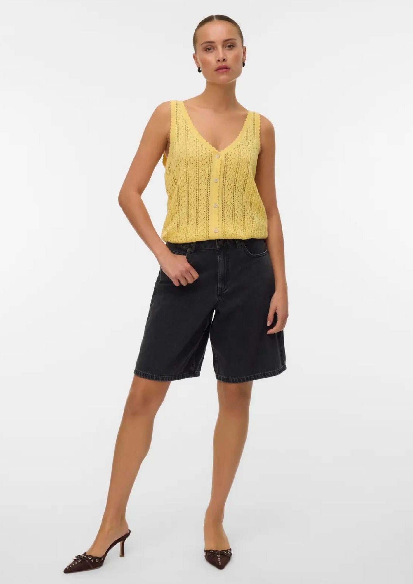 Vero Moda Canotta Donna Lux Giallo Oro 10342953 Golden Haze VERO MODA
