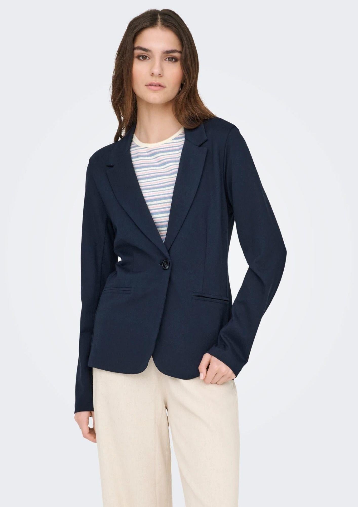 Jacqueline De Yong Giacca Donna New Blazer Blu 15364540 Total Eclipse JACQUELINE DE YONG