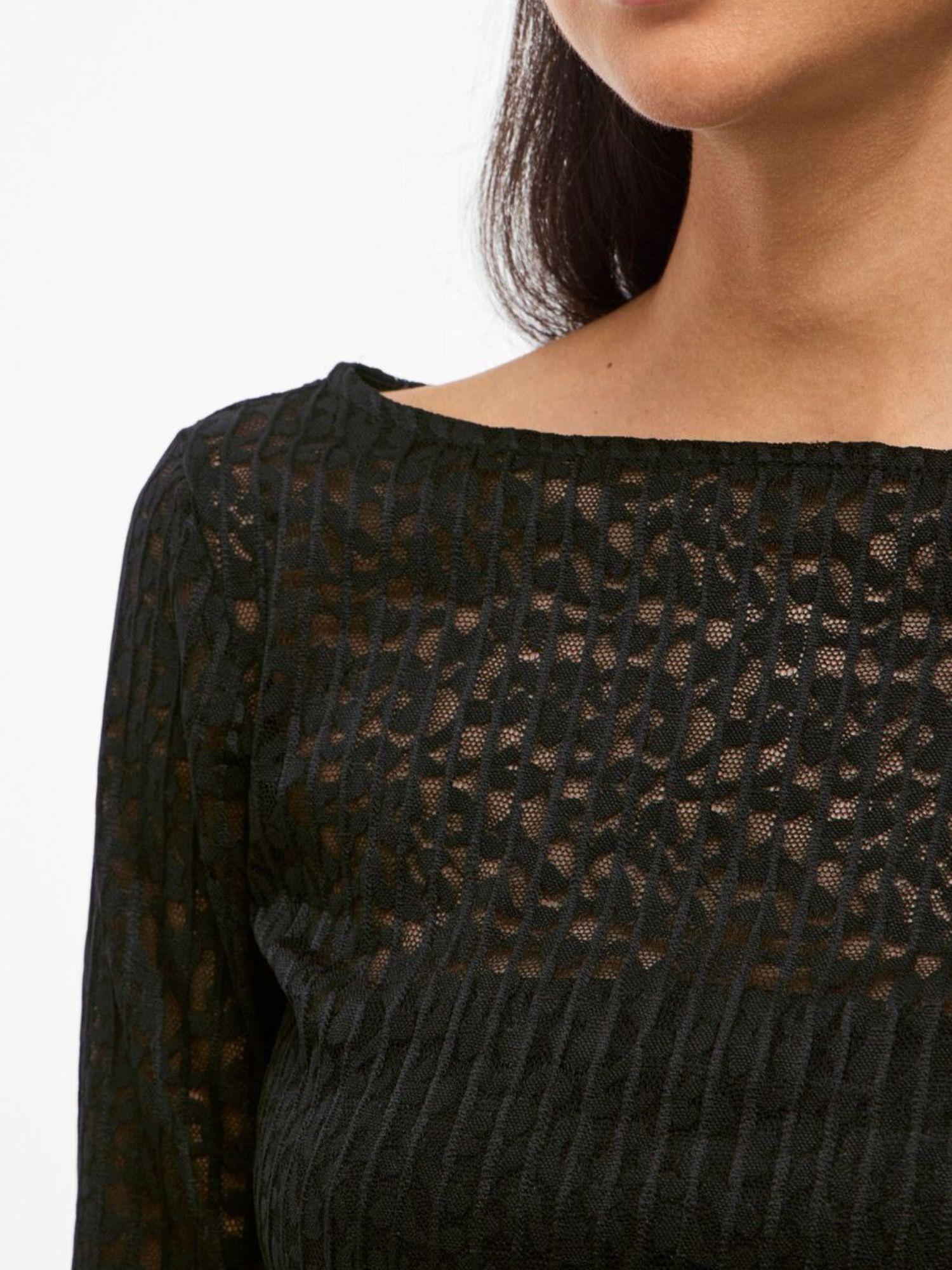 Vila Top Donna Obera Nero 14108569 Black VILA