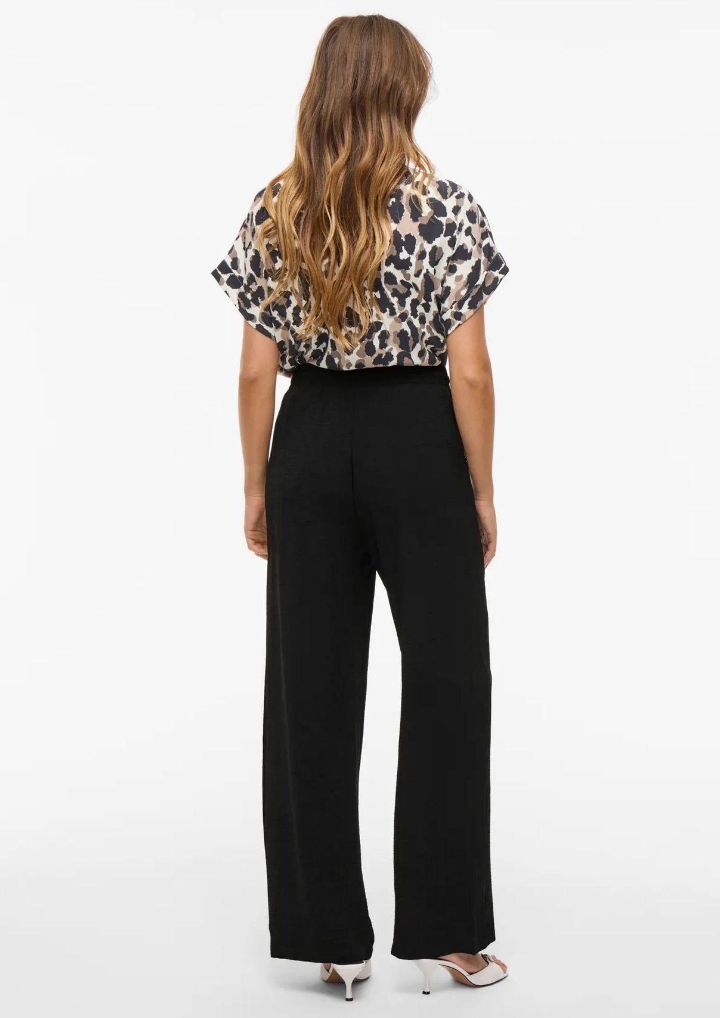 Vila Pantalone Donna Vijosa Nero 14100308 Black Beauty VILA