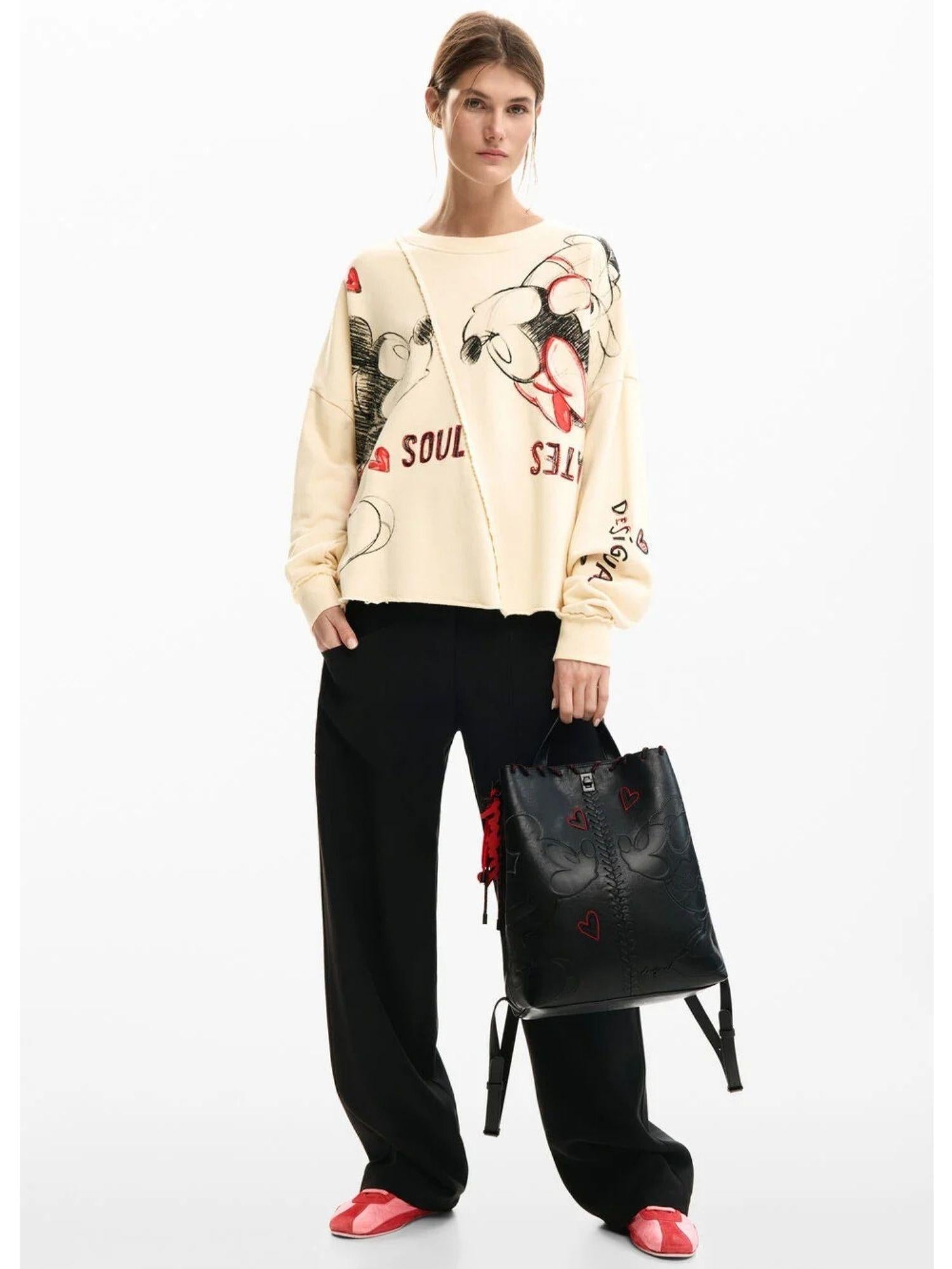 Desigual Zaino Donna Backall Mickey pu Sumy Nero 26SAKP43 2000 DESIGUAL