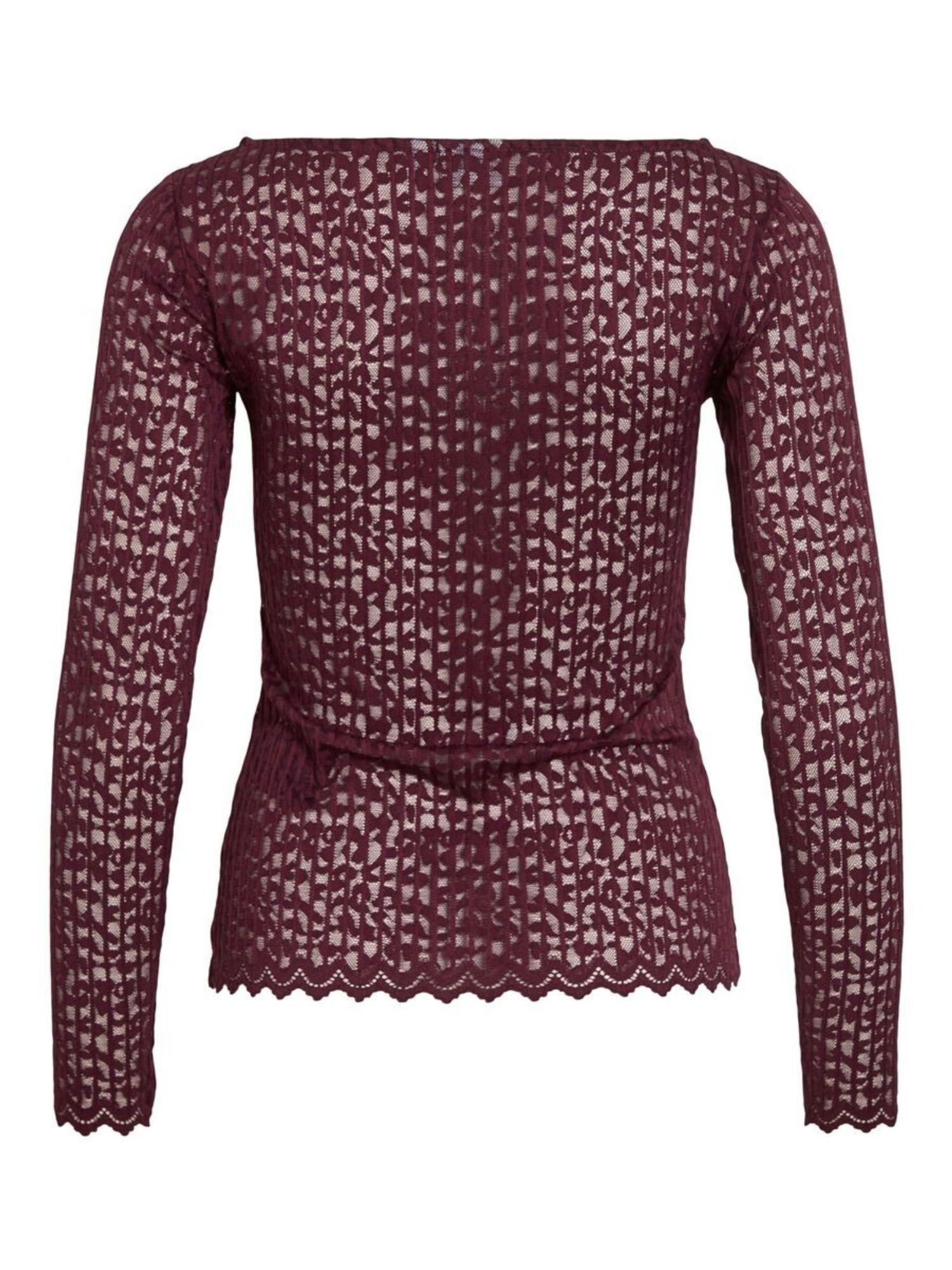 Vila Top Donna Obera Bordeaux 14108569 Purple VILA