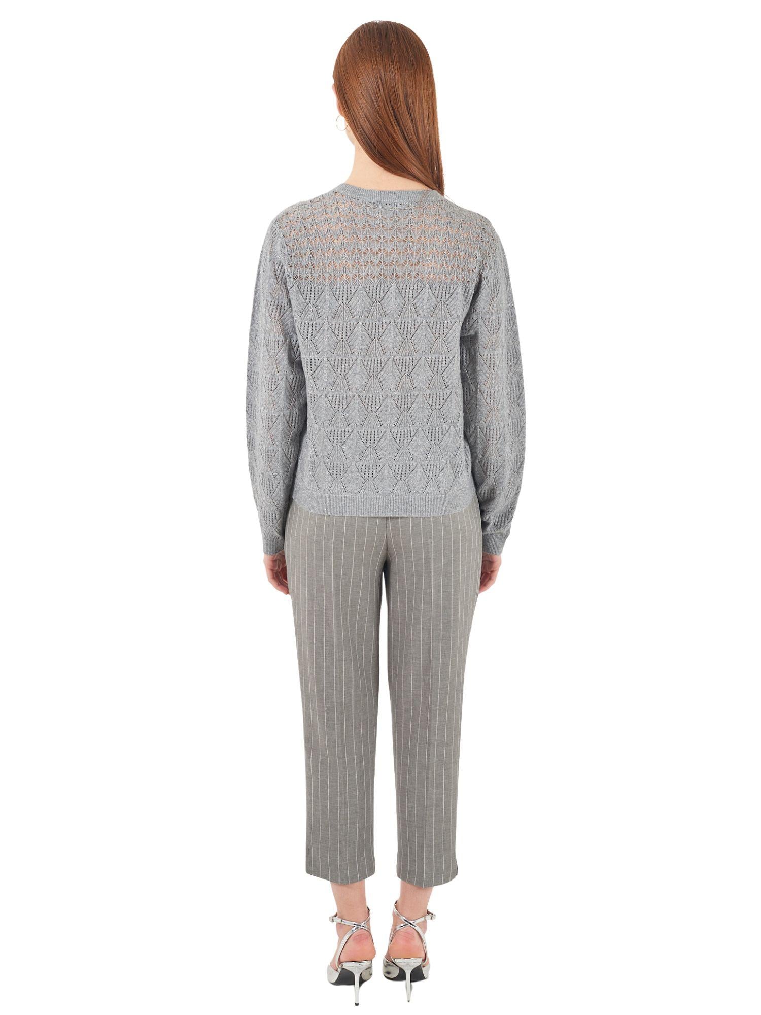 Yes Zee Maglia Donna Grigia M019 IQ00 0809 YES ZEE