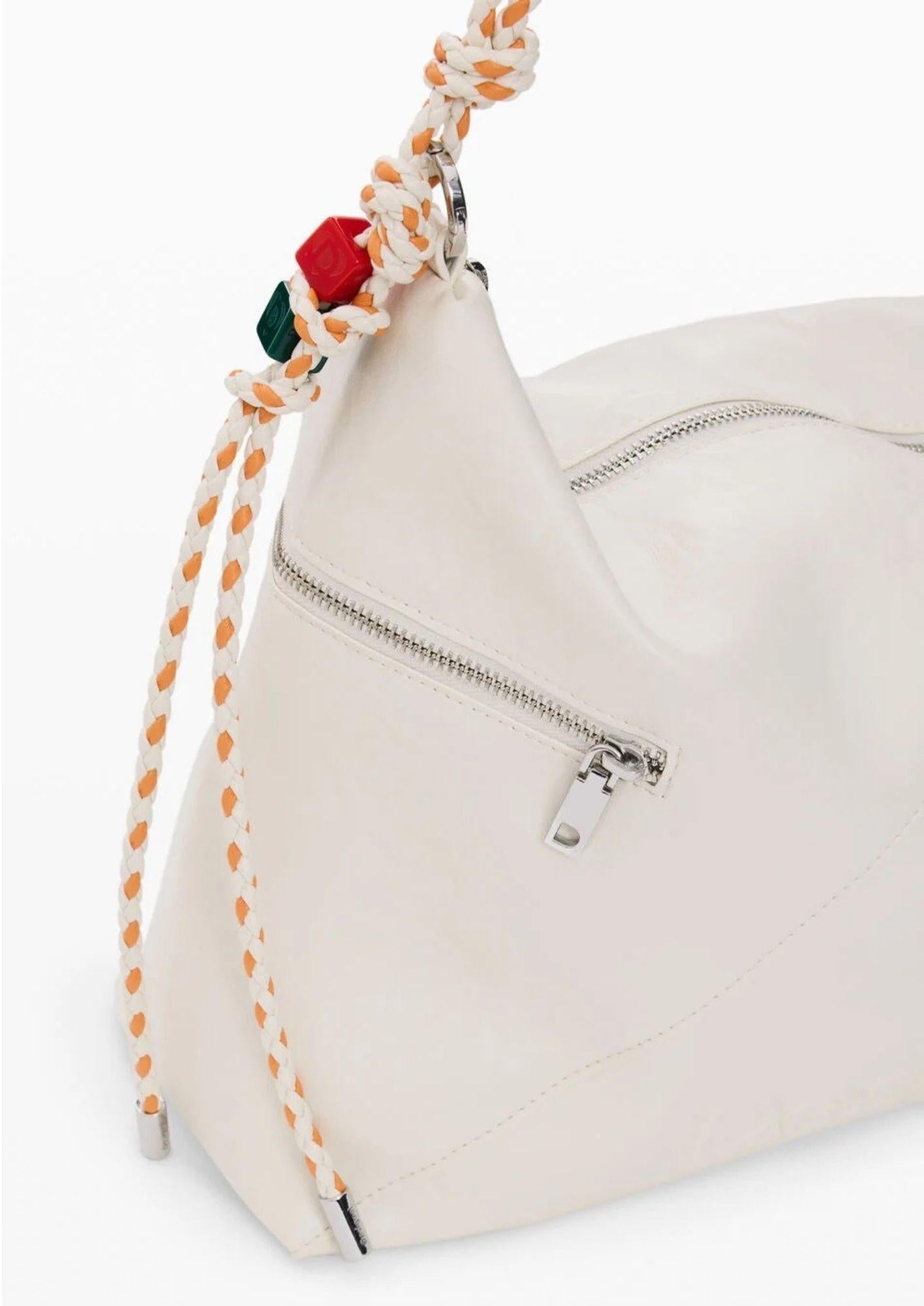 Desigual Borsa Donna Bag Half Logo Leiria 2.0 Ecru 26SAXPA7 1008 DESIGUAL