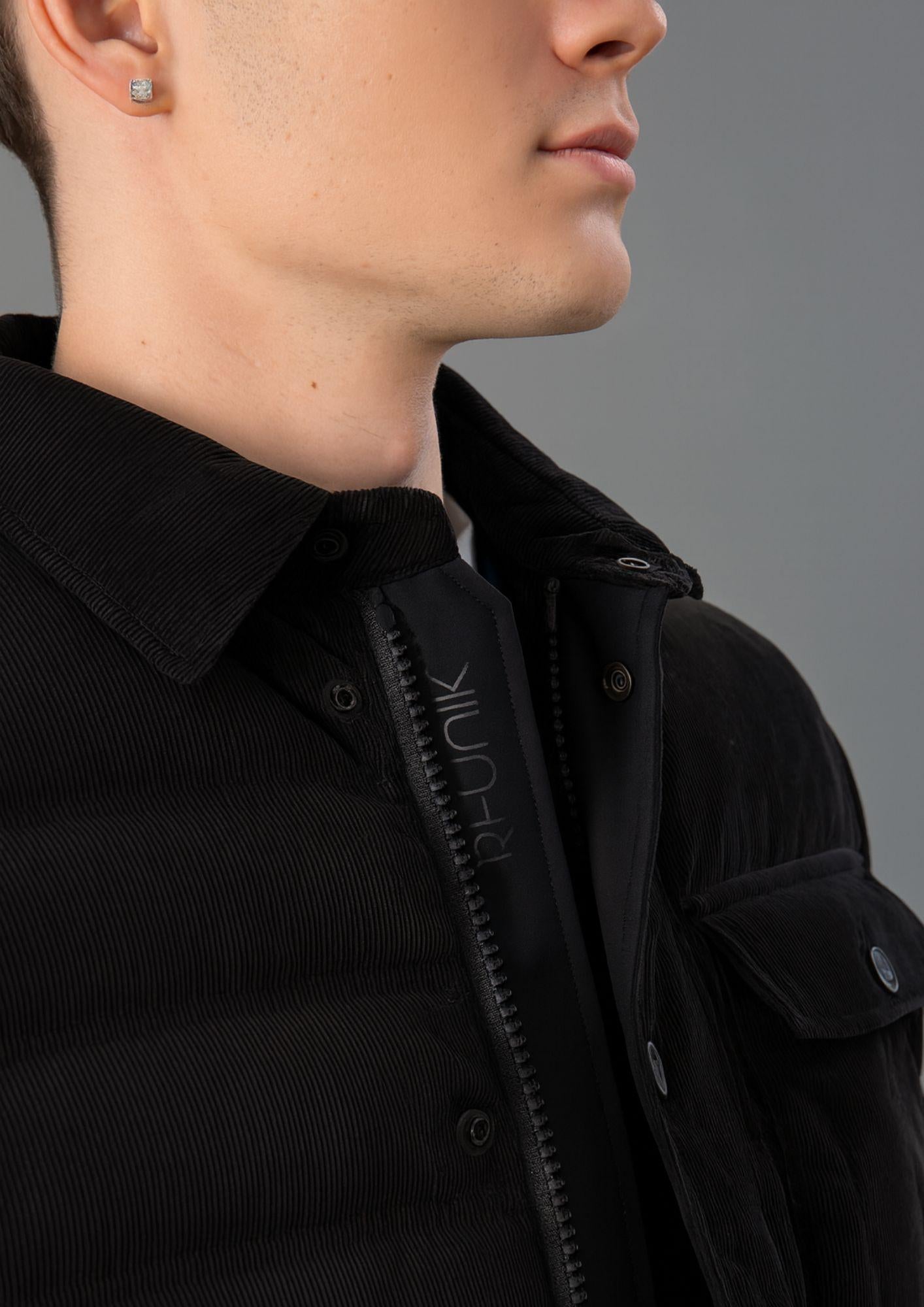 Rihunik Giacca Invernale Uomo Gordon Forest Blu Black RIMA261J F0149 998 RIHUNIK