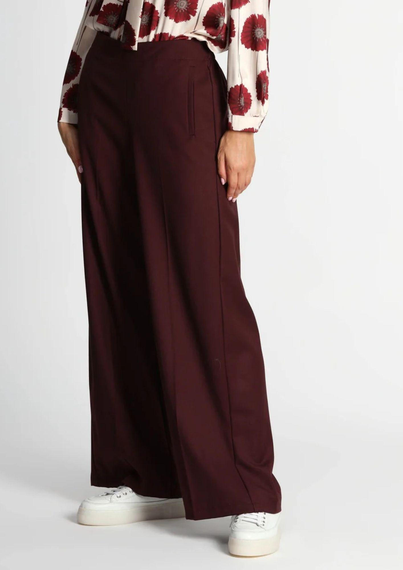 Emme Marella Pantalone Donna Sarago Bordeaux 2525136141200 005 EMME MARELLA