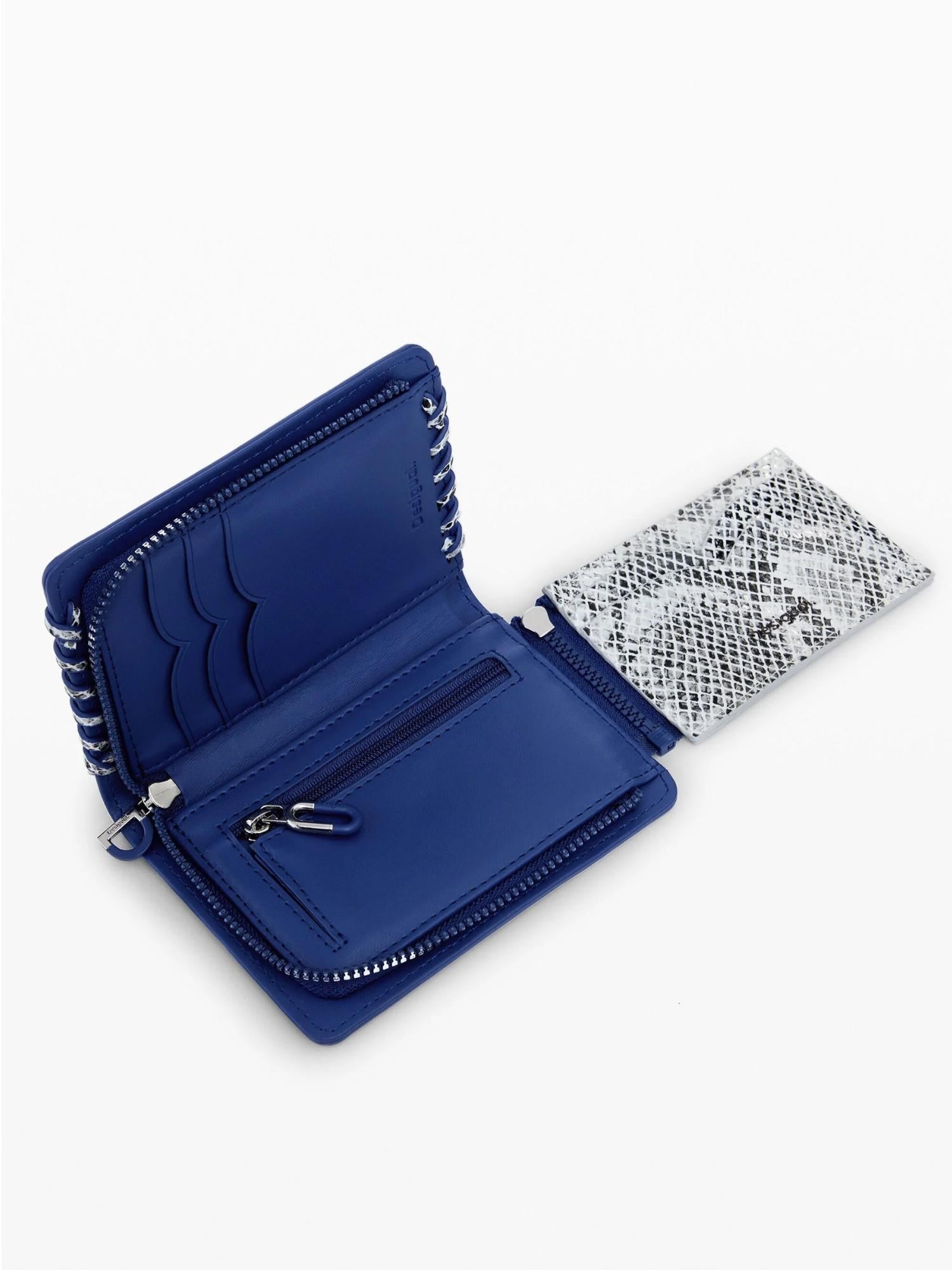 Desigual Portamonete medio con cuciture rimovibili Donna Nero 25WAYP08 2000 DESIGUAL