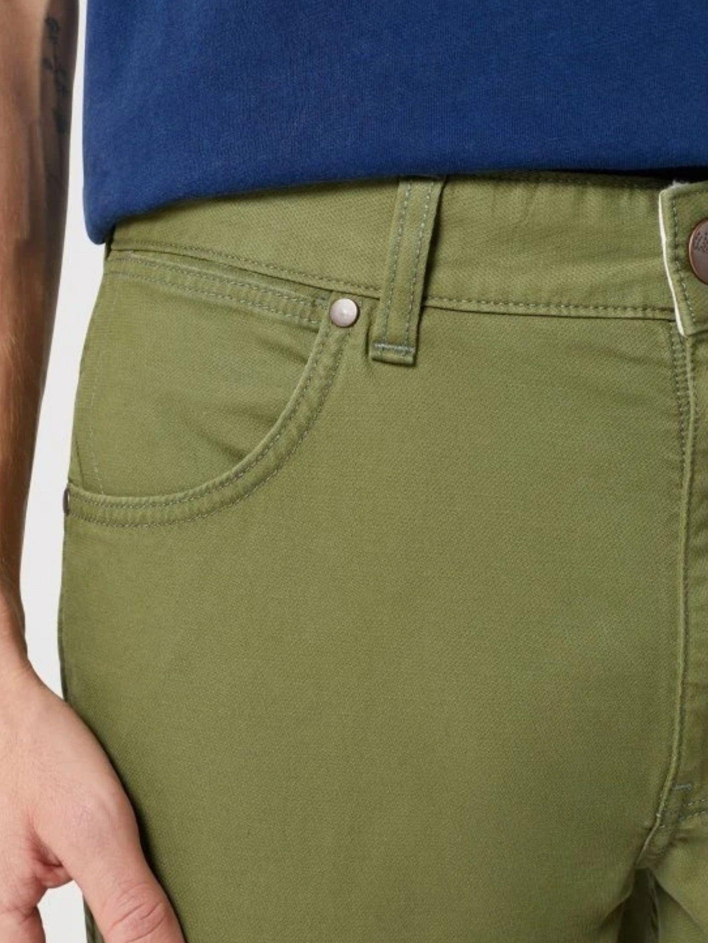 Wrangler Pantalone Uomo Verde 112350800 GREEN WRANGLER