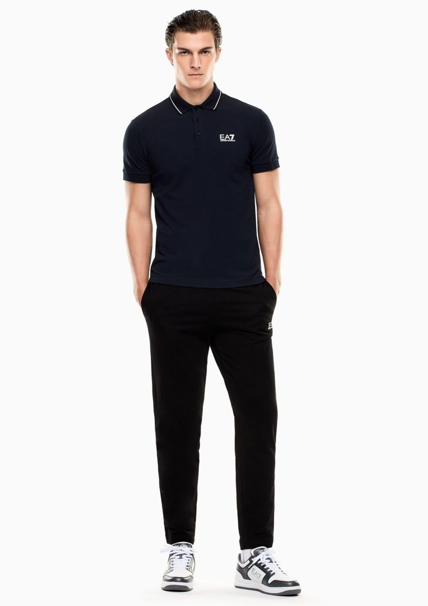EA7 Emporio Armani Polo Uomo Blu 8NPF16 PJVUZ 1562 EA7 EMPORIO ARMANI